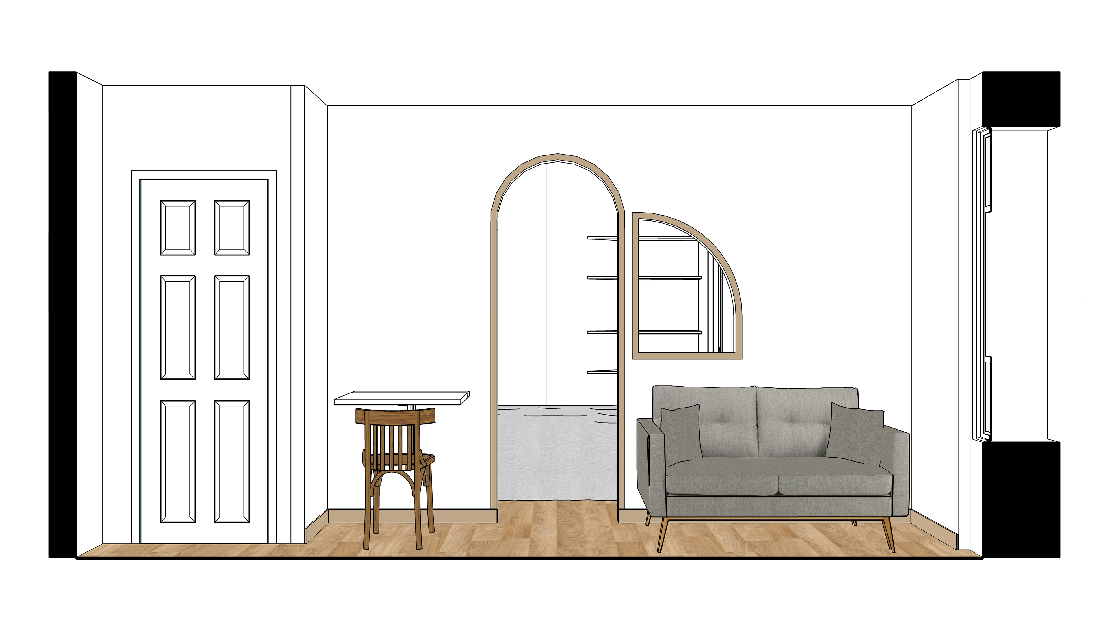 Coupe Salon - 3D