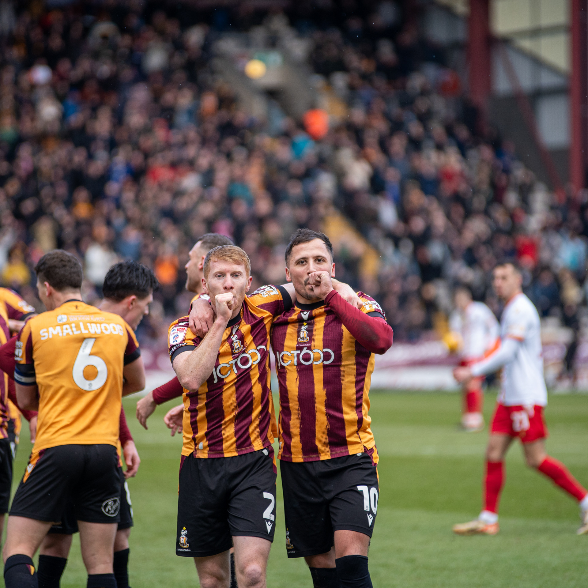 Bradford City AFC Vs Walsall 2025
