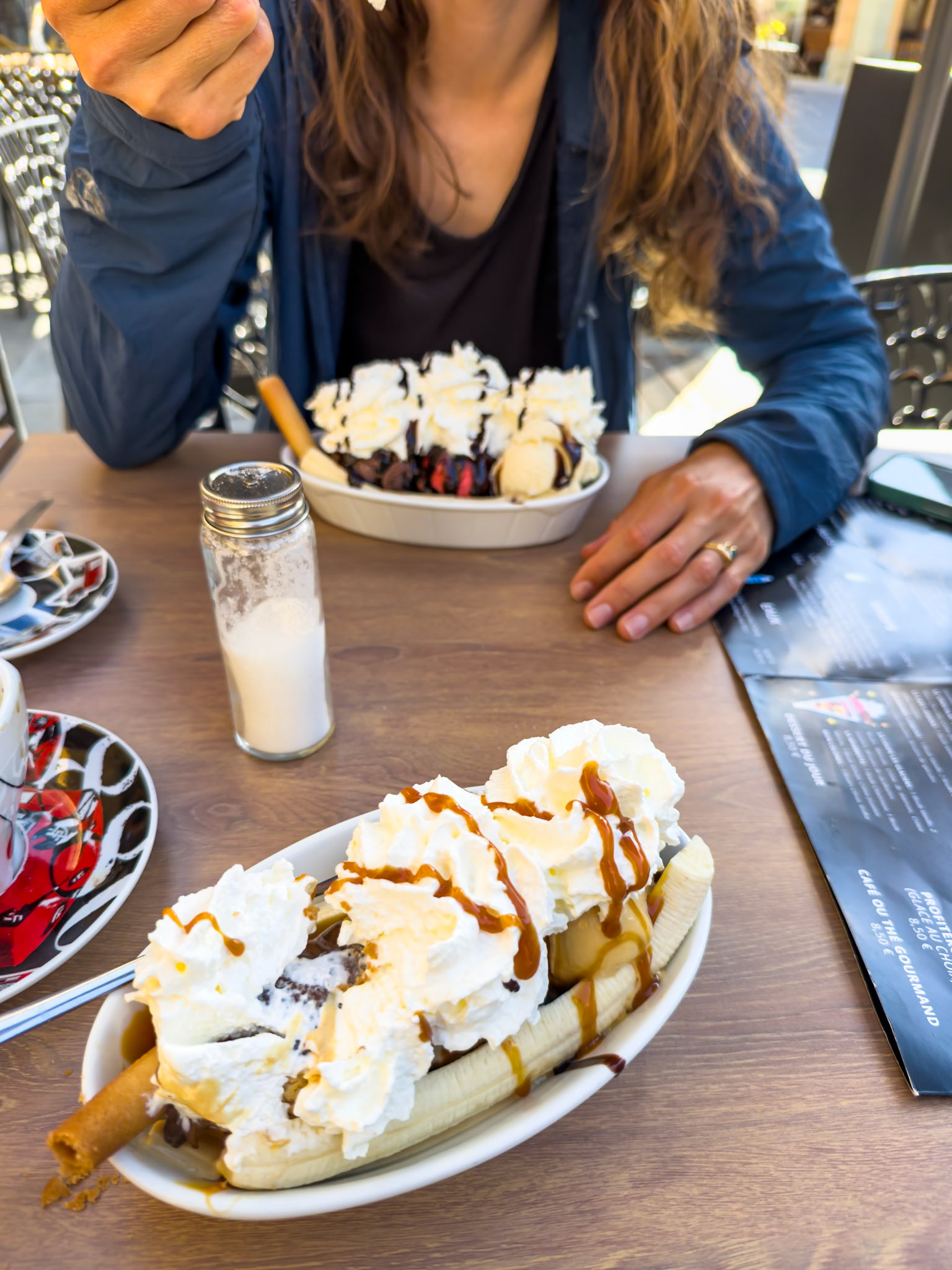 Banana split breakfast because we didn't translate the menu
