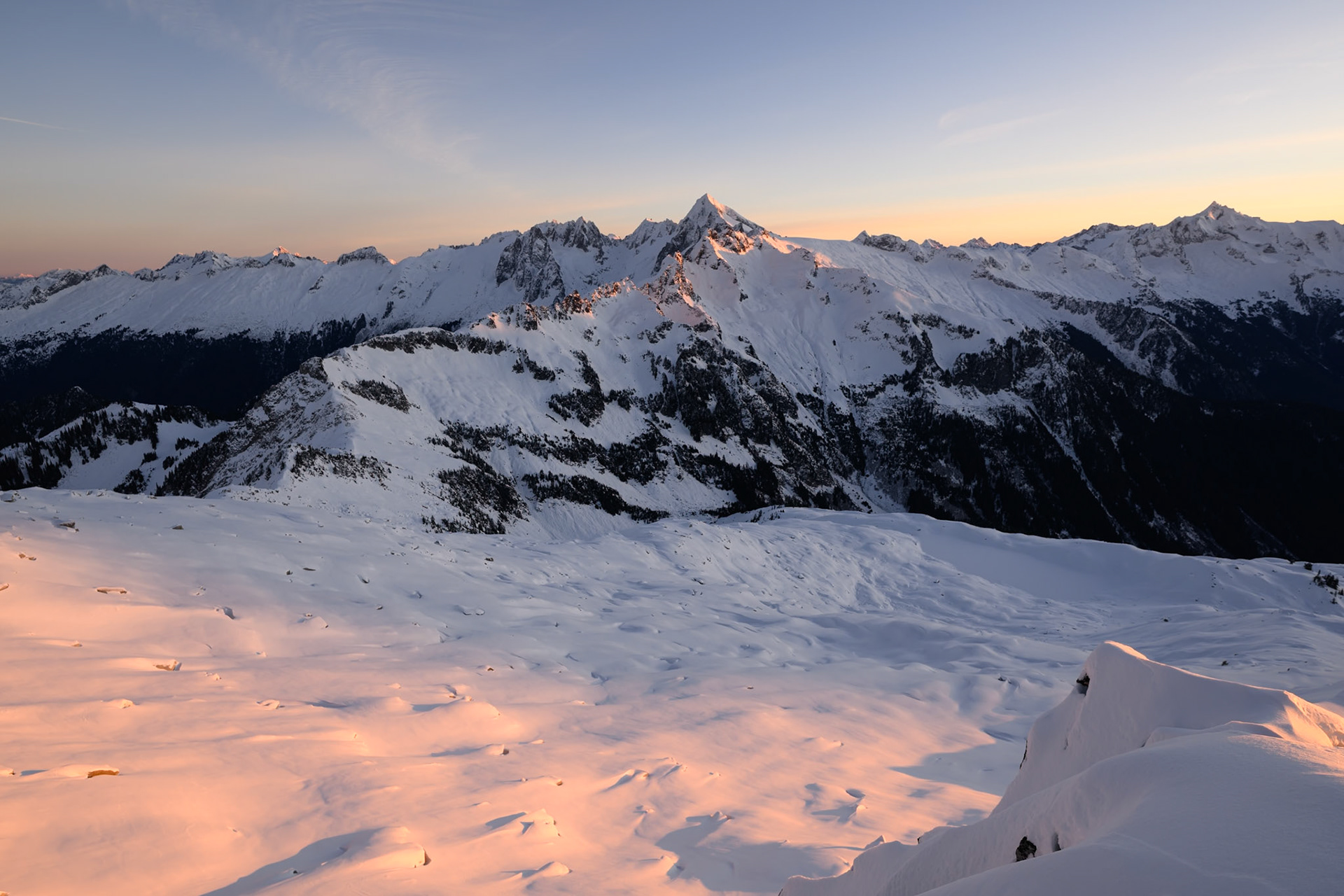 b) Eldorado Peak Sunrise