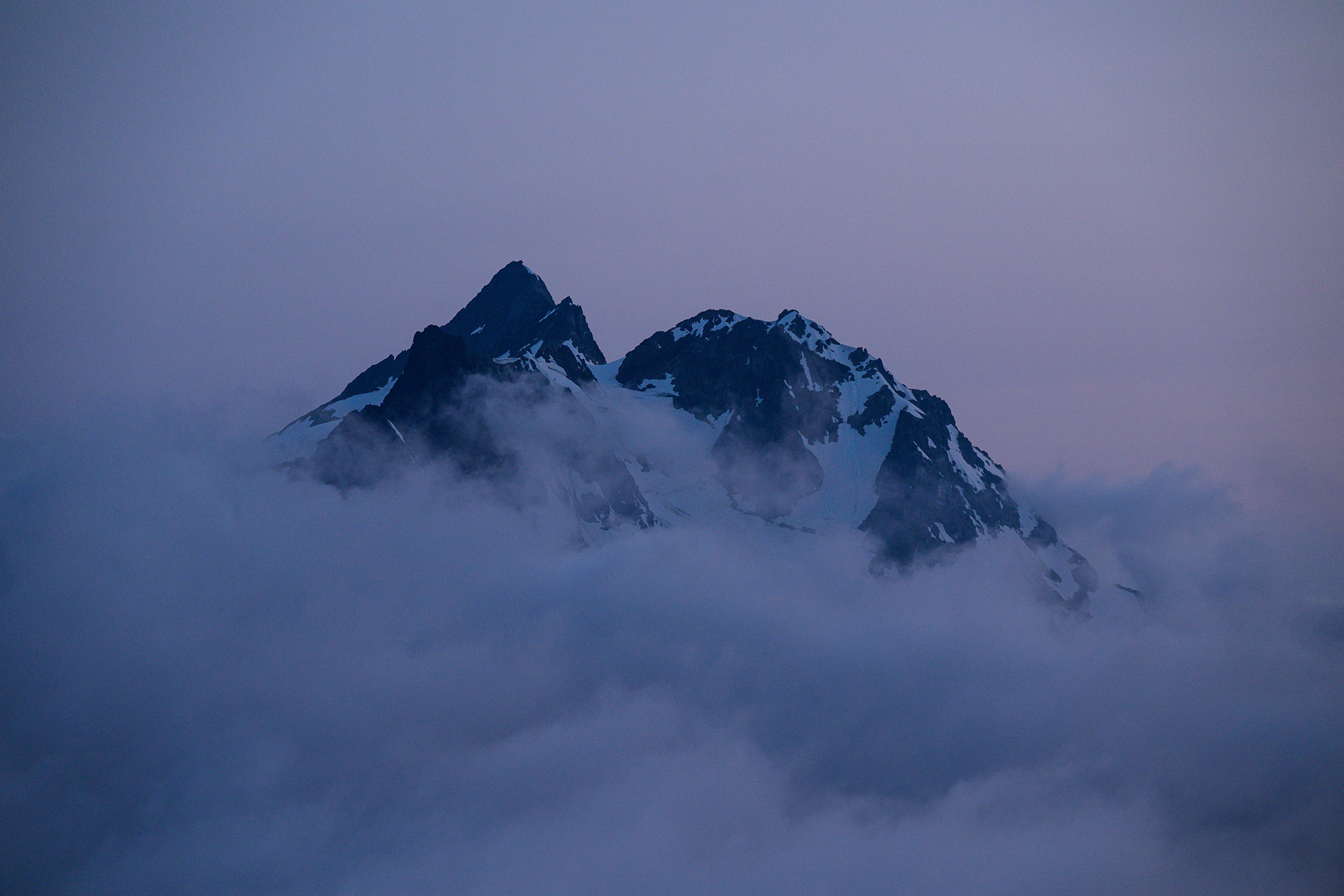 Icy Peak in the evening