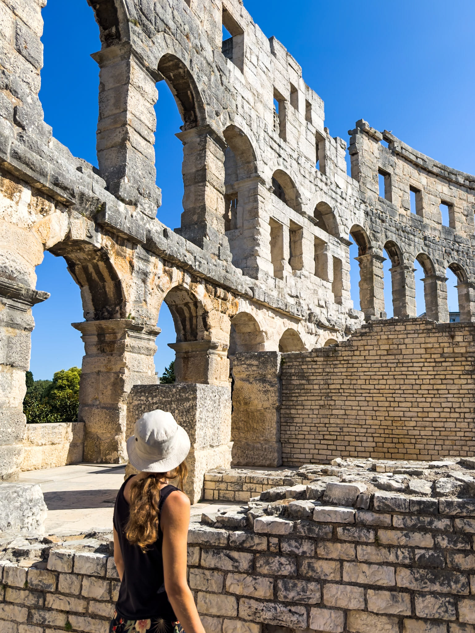 The Pula Arena is one of the best preserved Roman amphitheaters. Used for Gladiator games, hunts, and entertainment. 