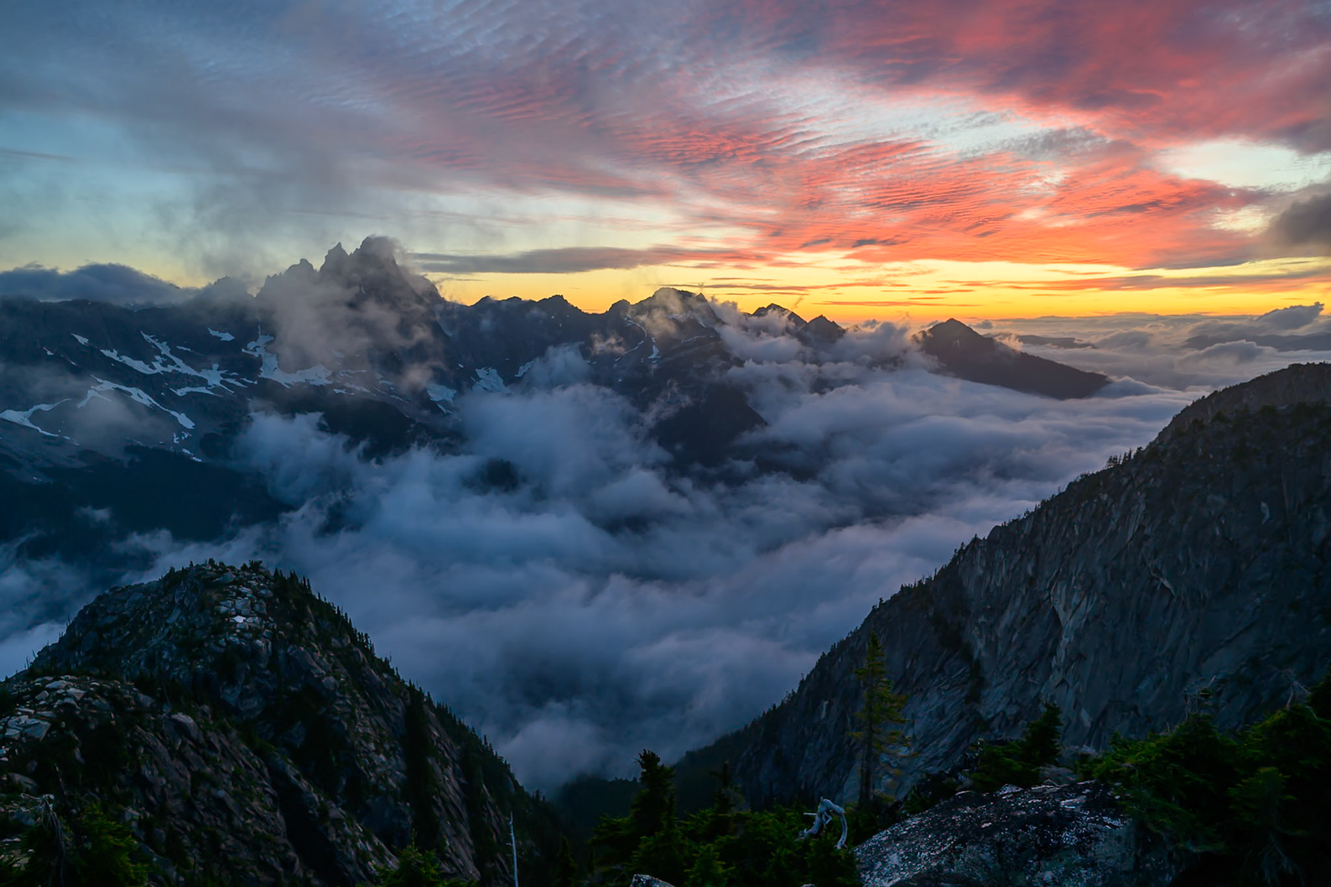 Mount Slesse and the valley