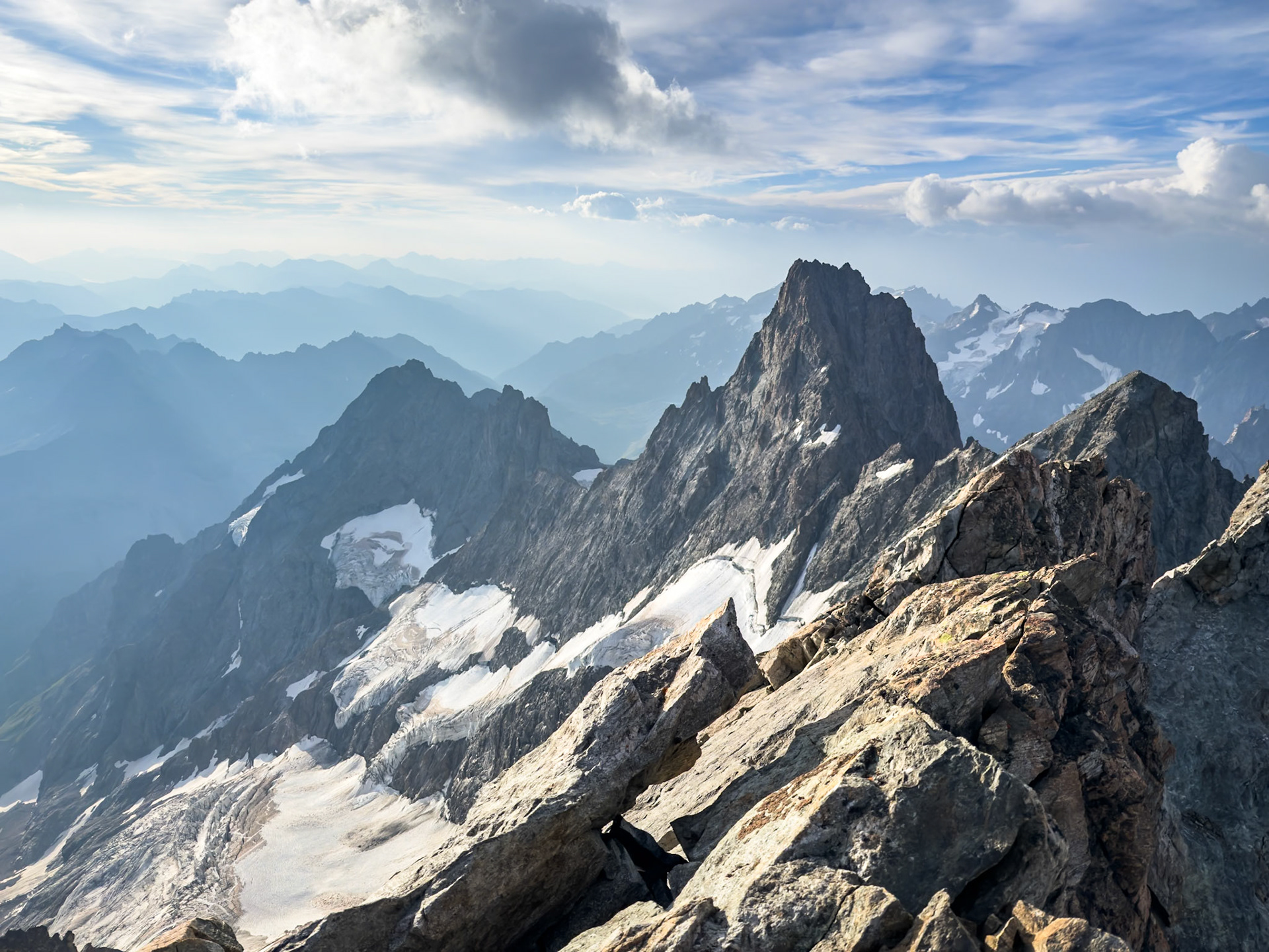 Summit views to the east
