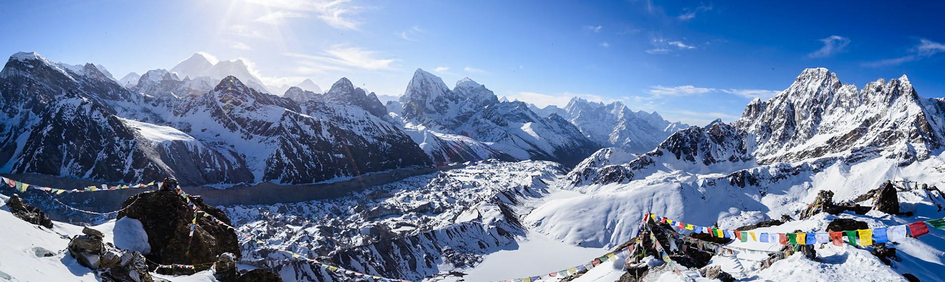 Valley View - Mt Everest on left side.