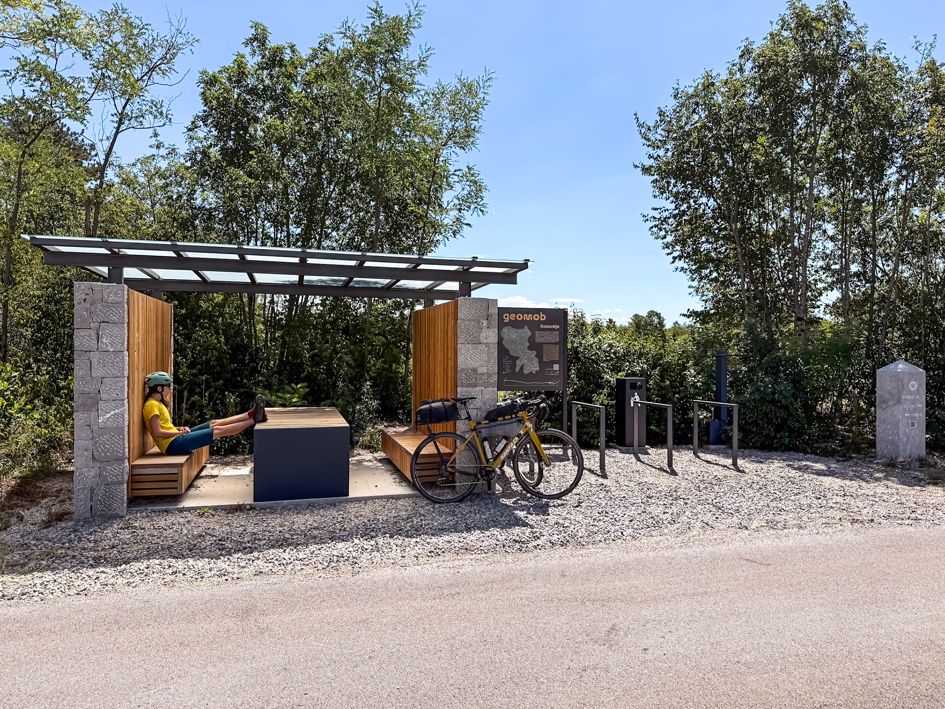 Slovenian roadside rest stop