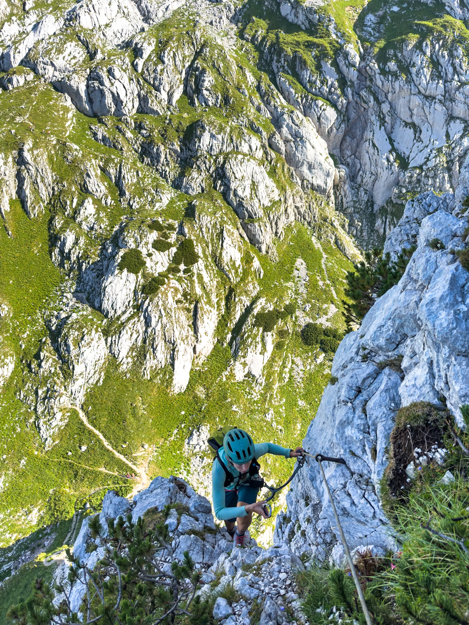 Starting the via ferrata