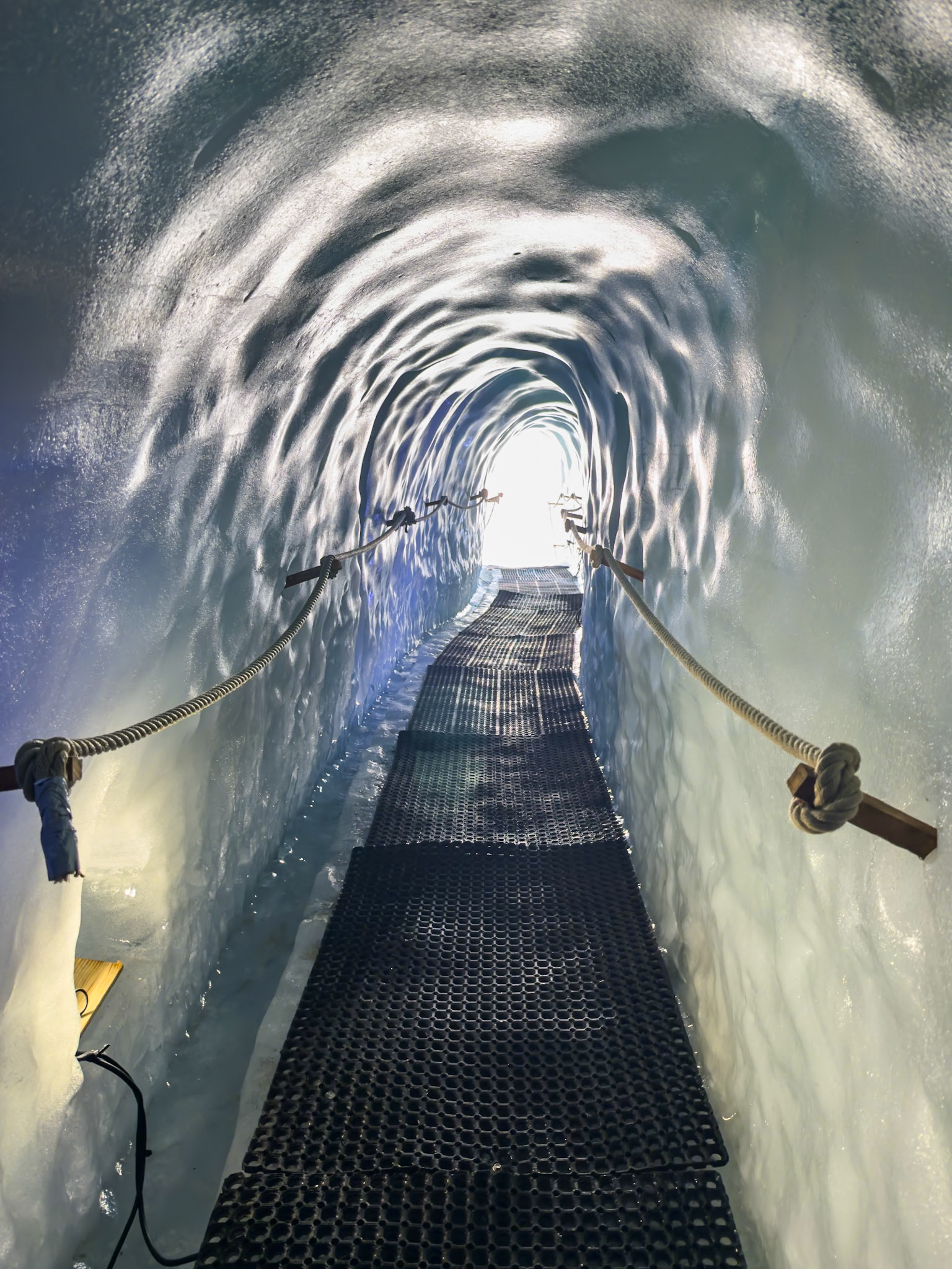 Enter the glacier