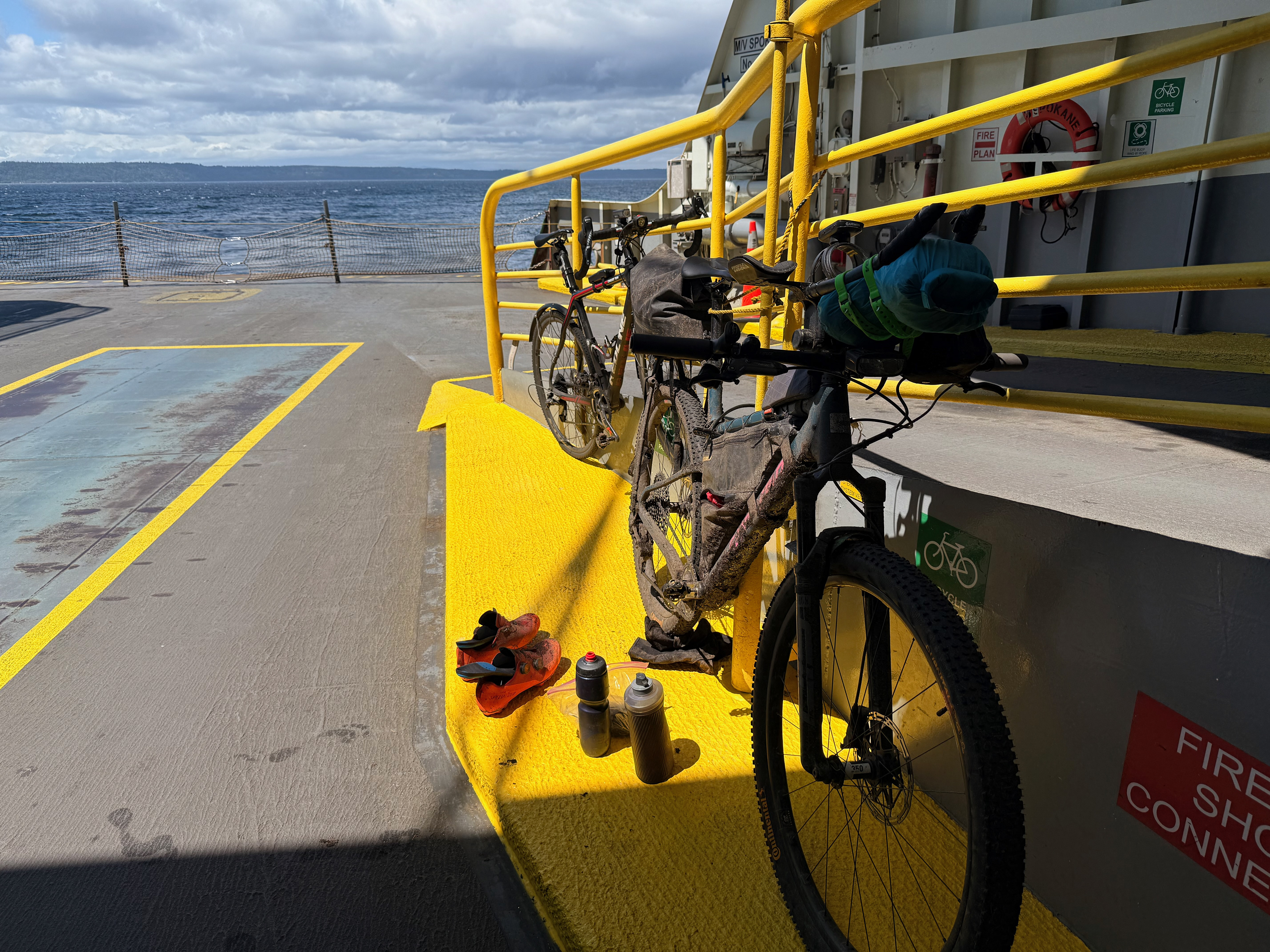 Dry stuff out on the ferry