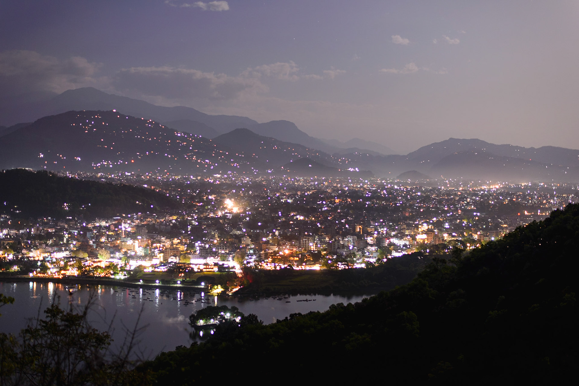 Nighttime in Pokhara