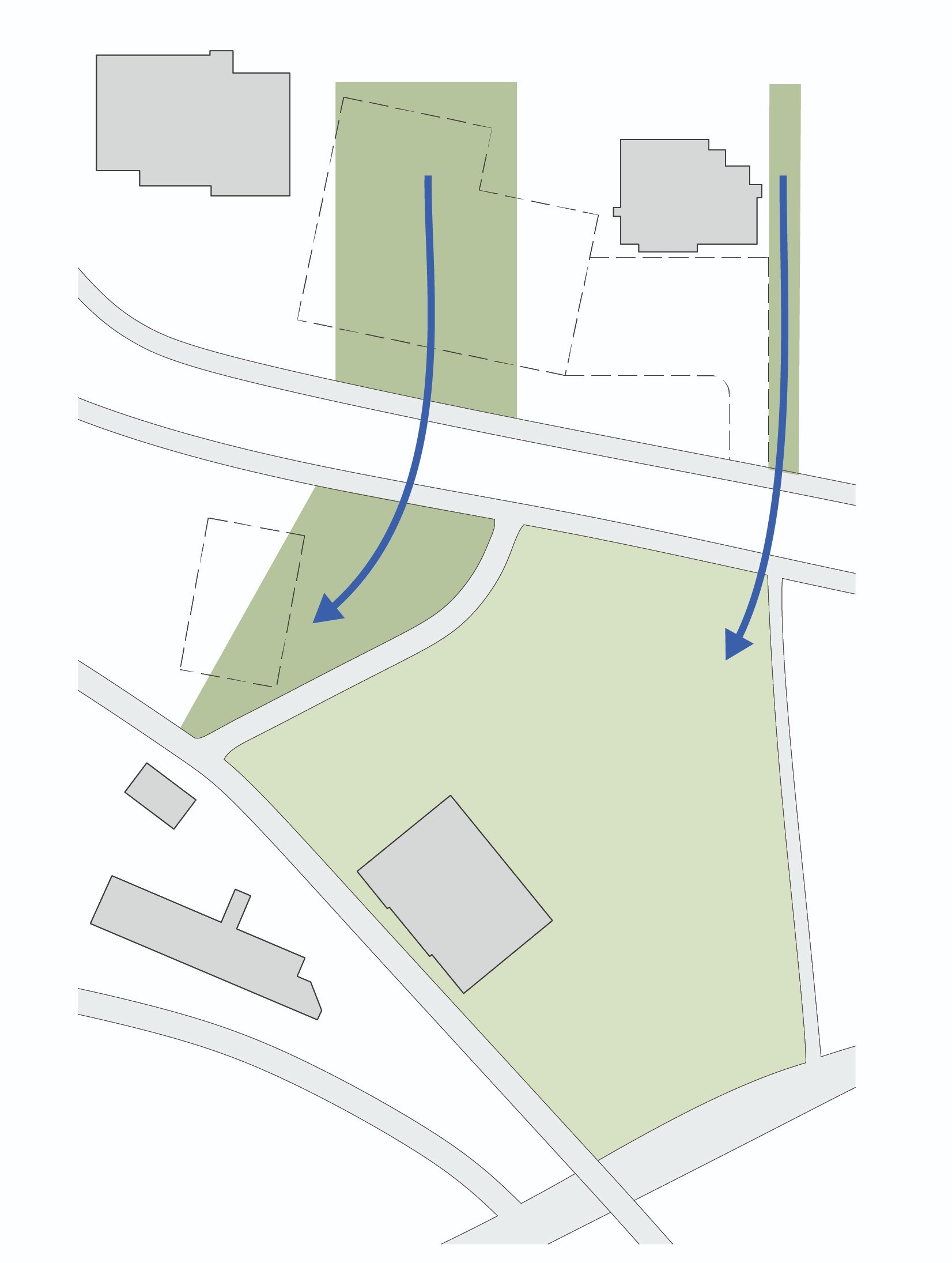 Green connection to campus