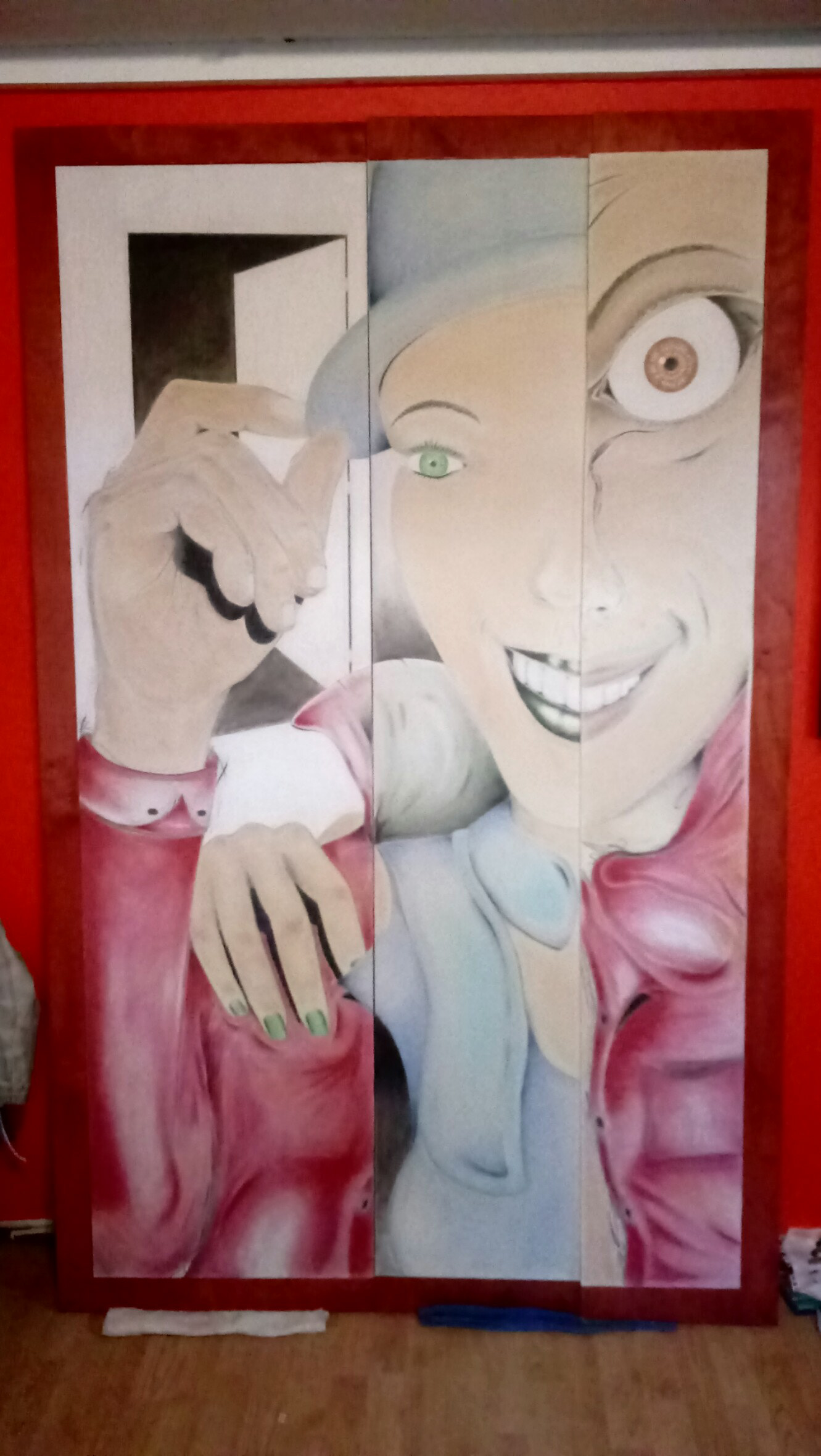 Too Ya - 4' x 8' Chalk on drywall