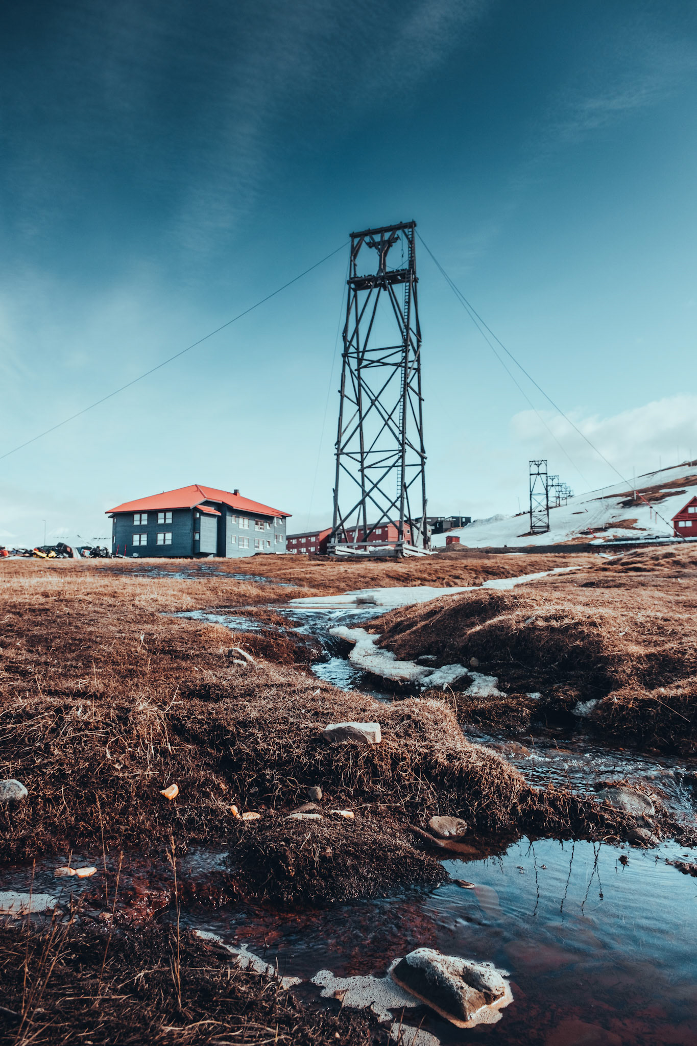Longyearbyen Snow Rivers