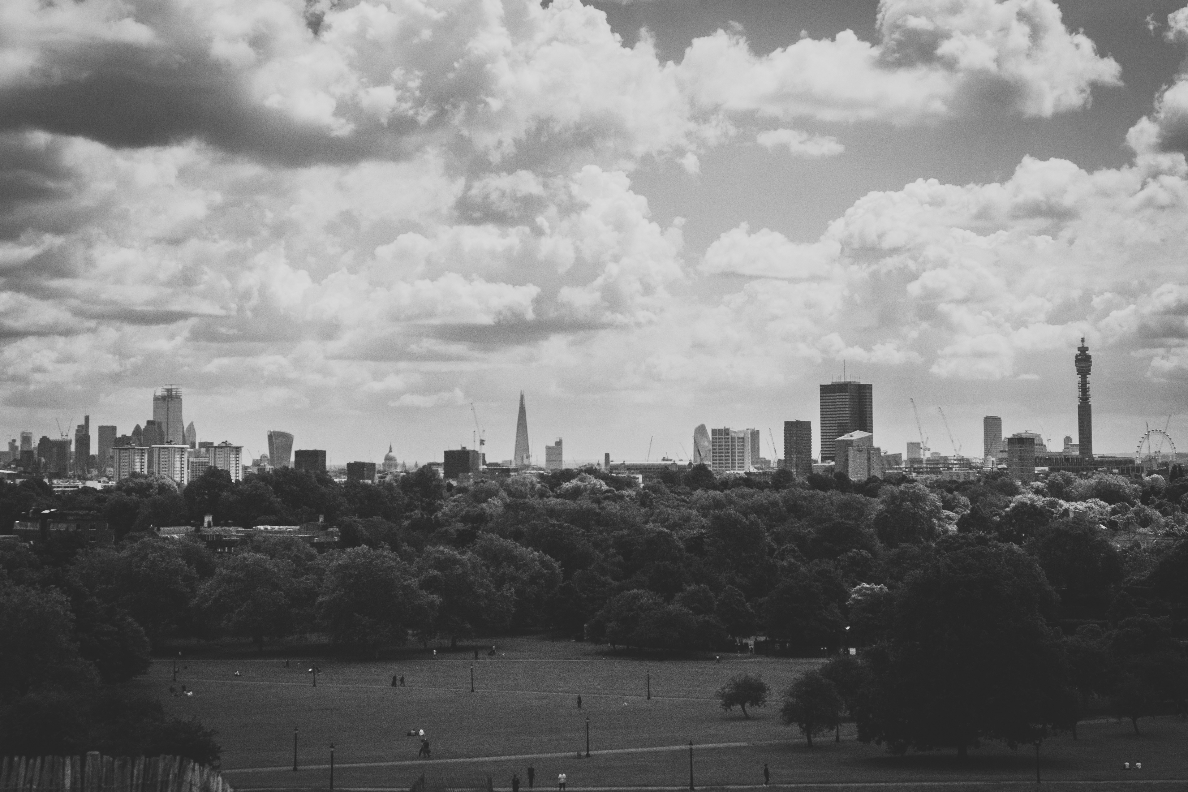 Travels. London, England. B/W. 5-12.