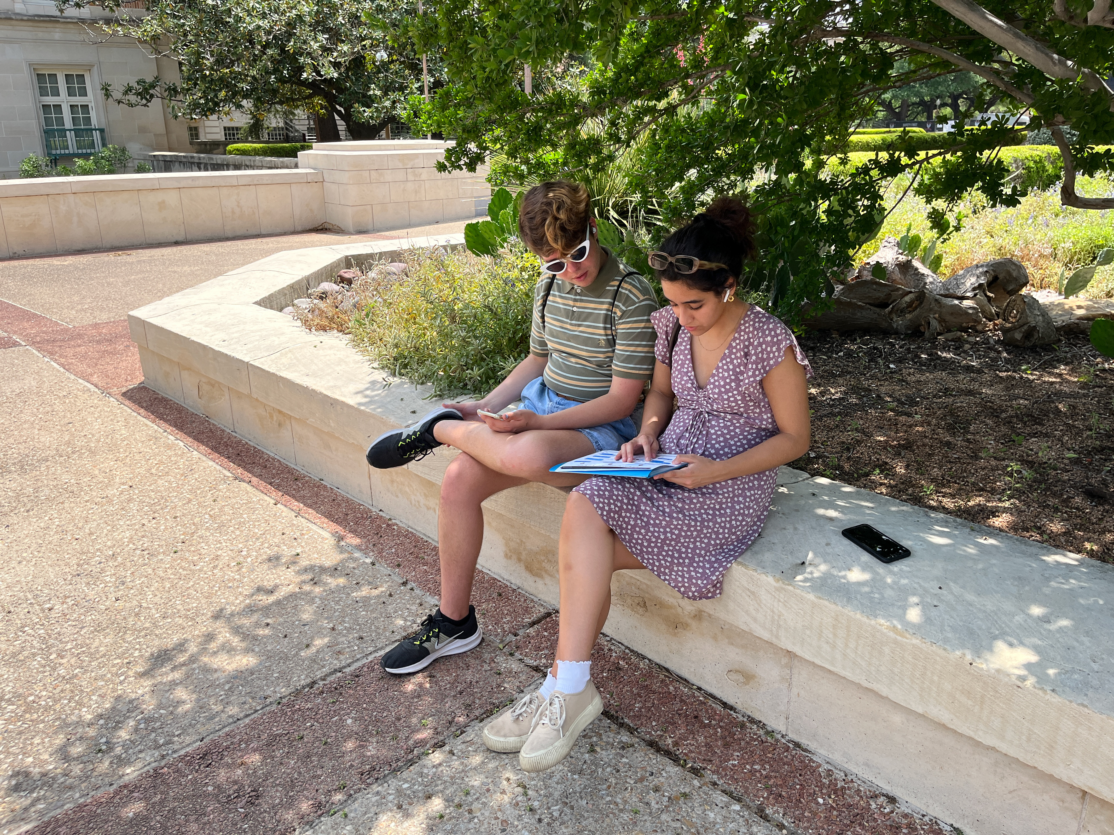 Our first beta testers, Maya and Matthew.