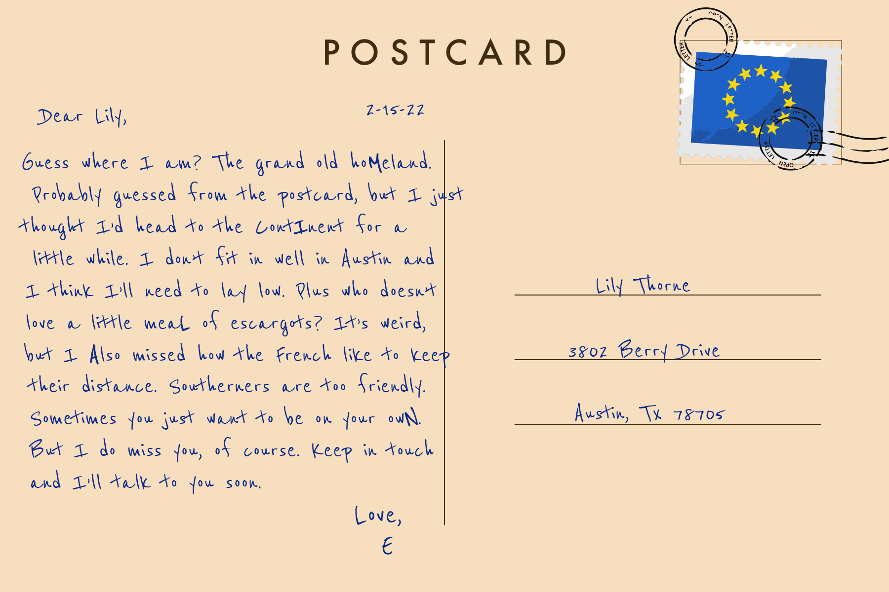 Text after turning it into ephemera