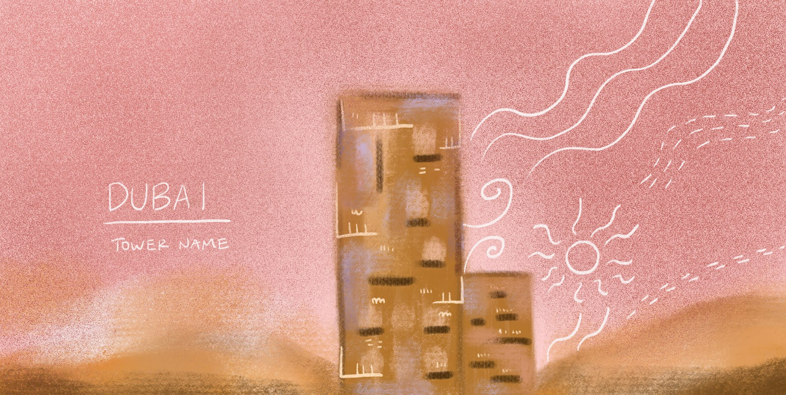 Original rough sketch in Procreate for my pitch deck (before I chose my actual subjects).