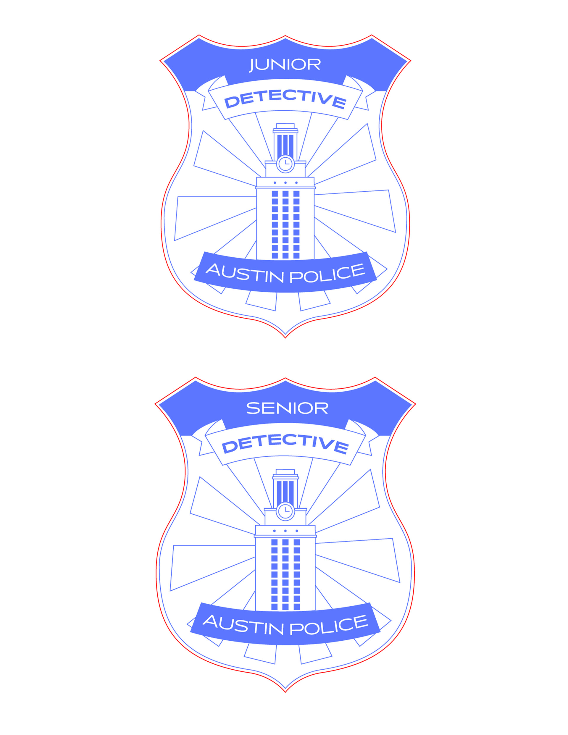 Badges designed in AI