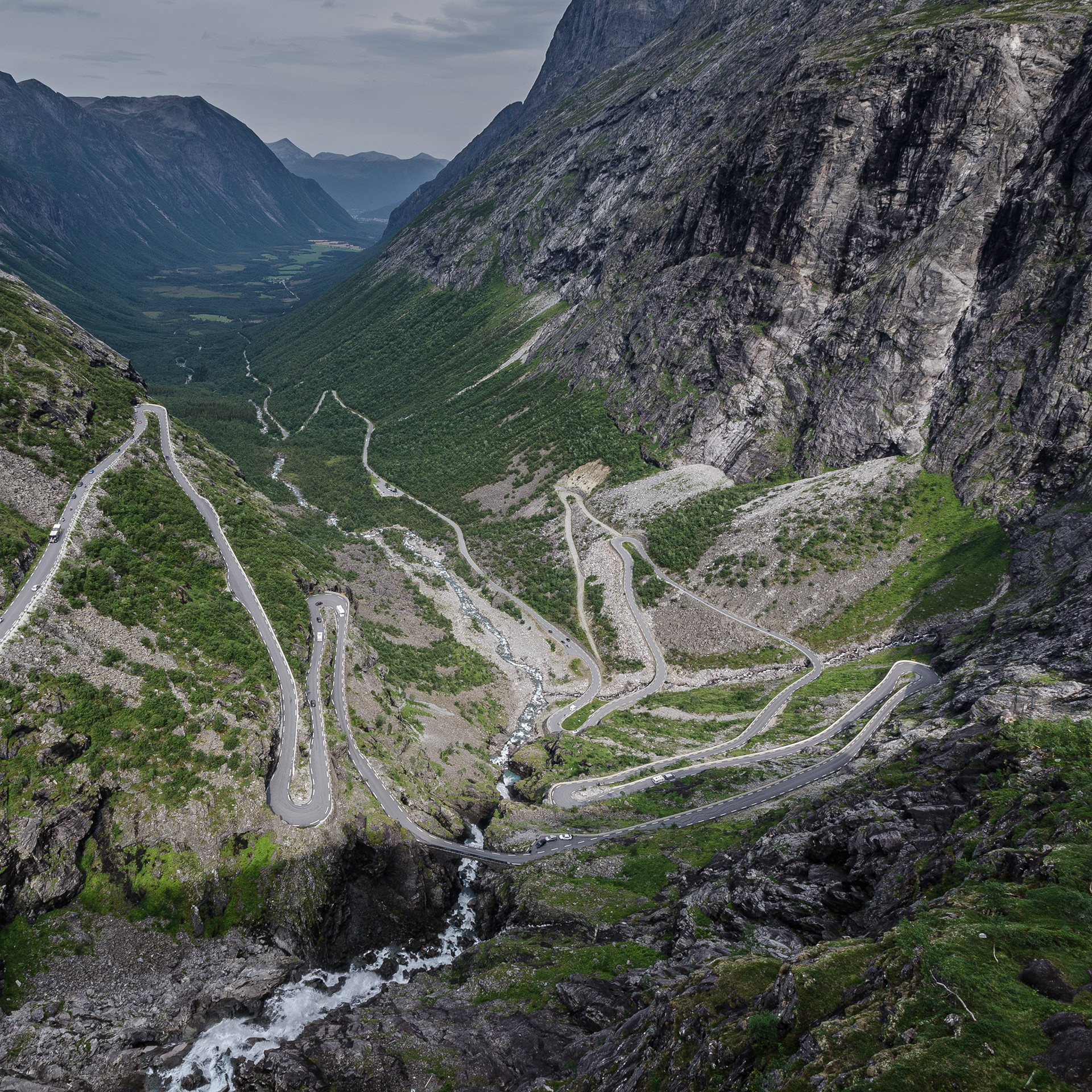 Blick auf den Trollstiegen