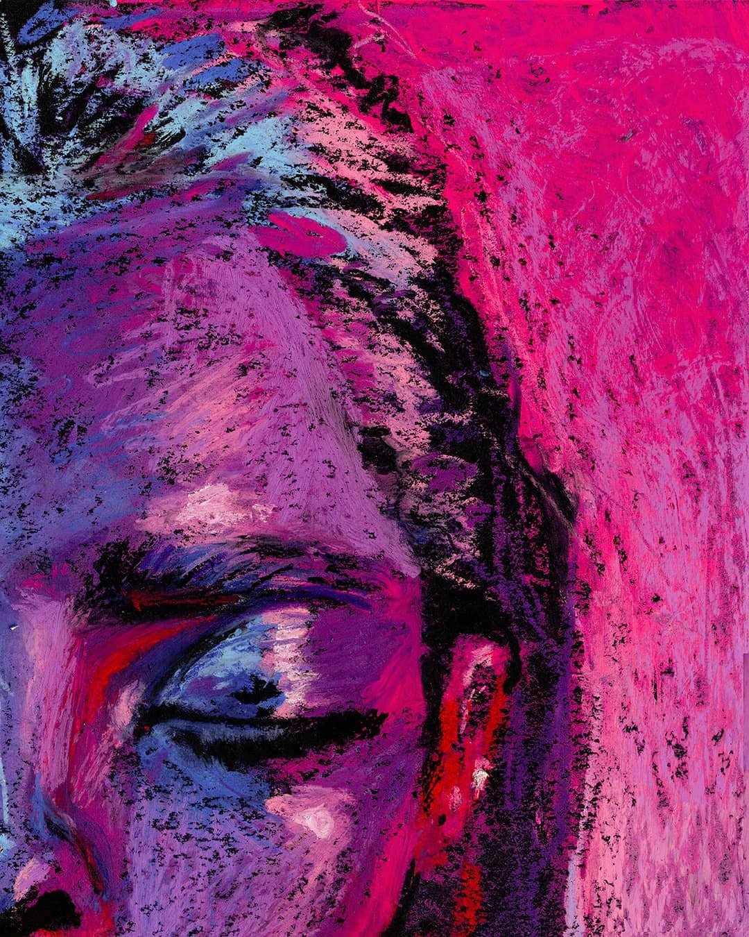 Oil pastel on paper