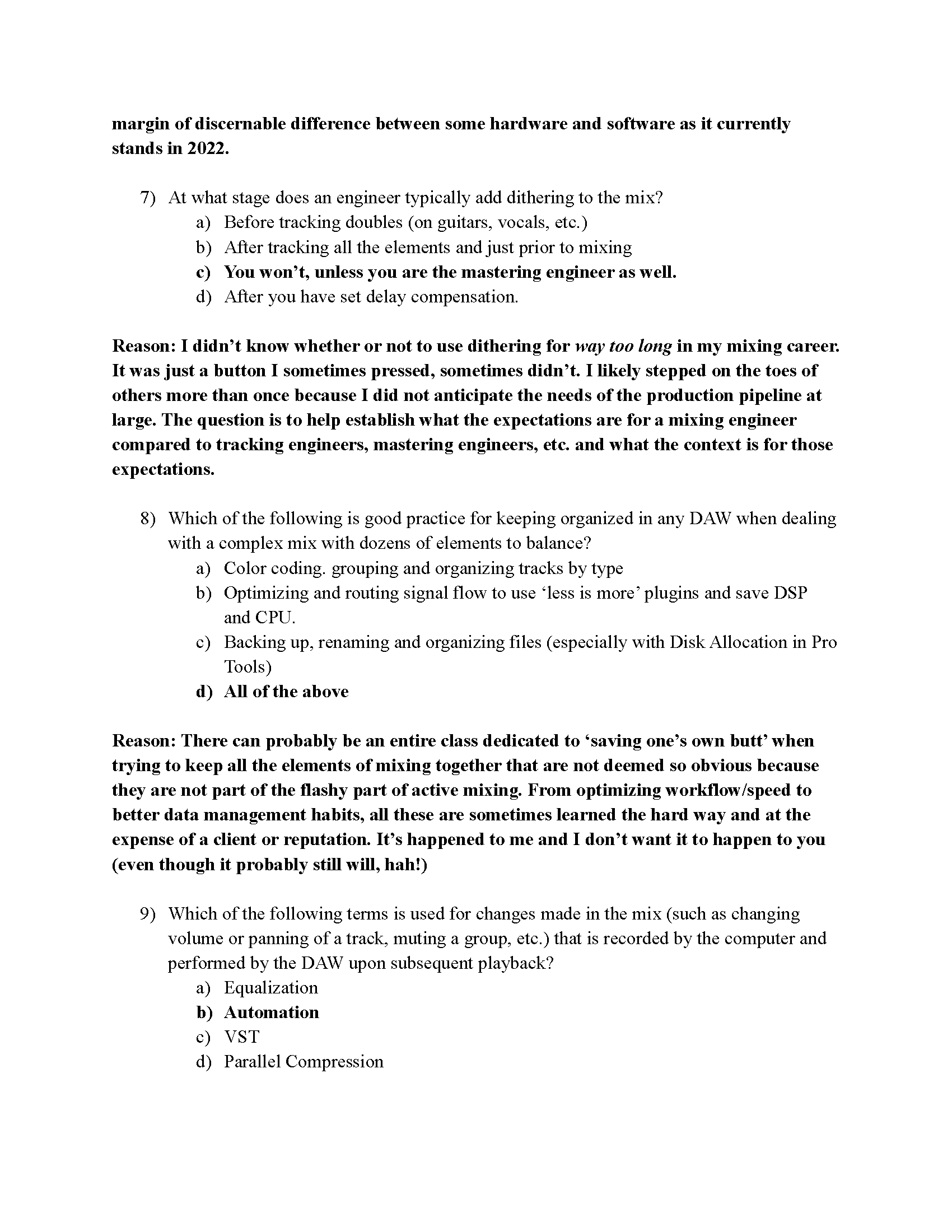 Mock Mock exam for an undergraduate music course (graded) (3)