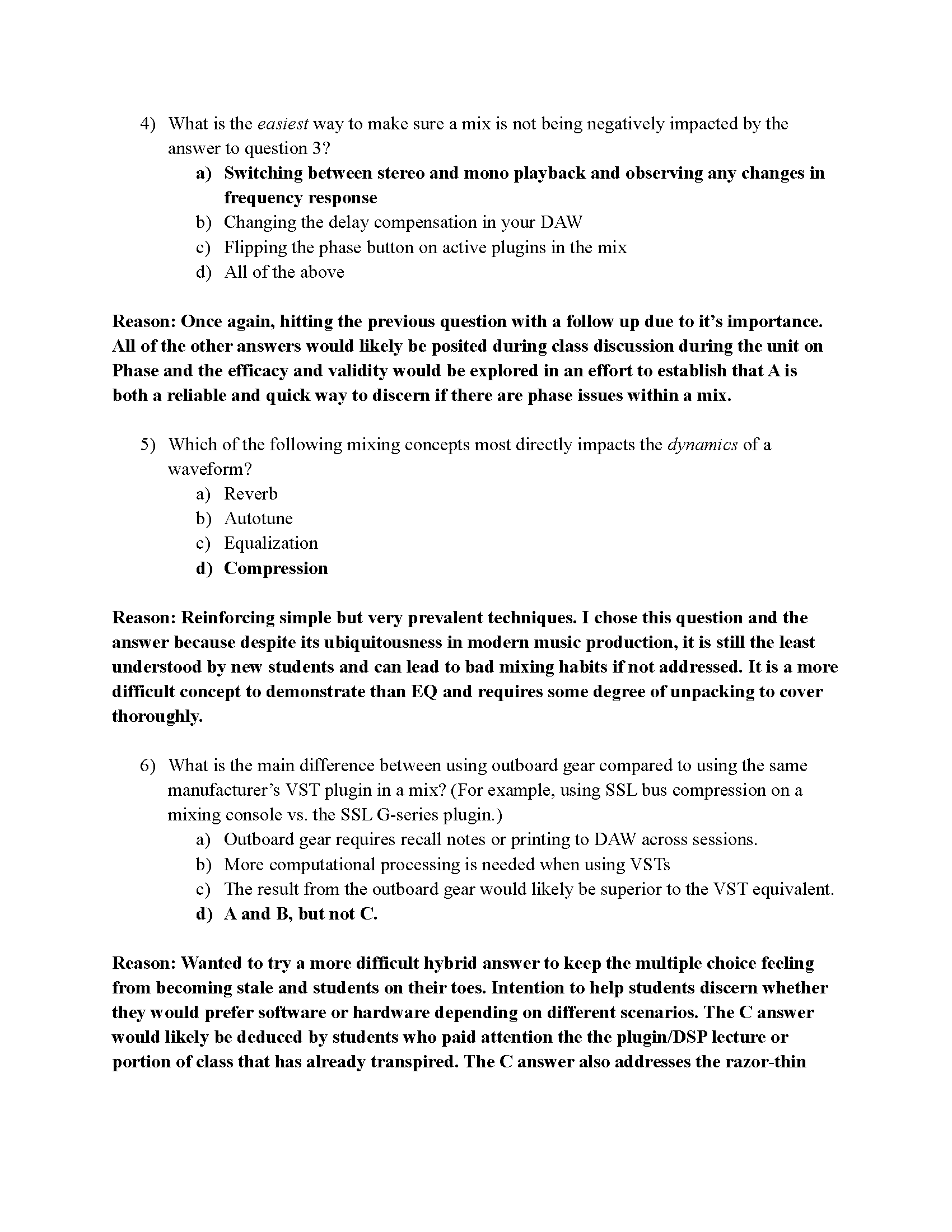 Mock Mock exam for an undergraduate music course (graded) (2)