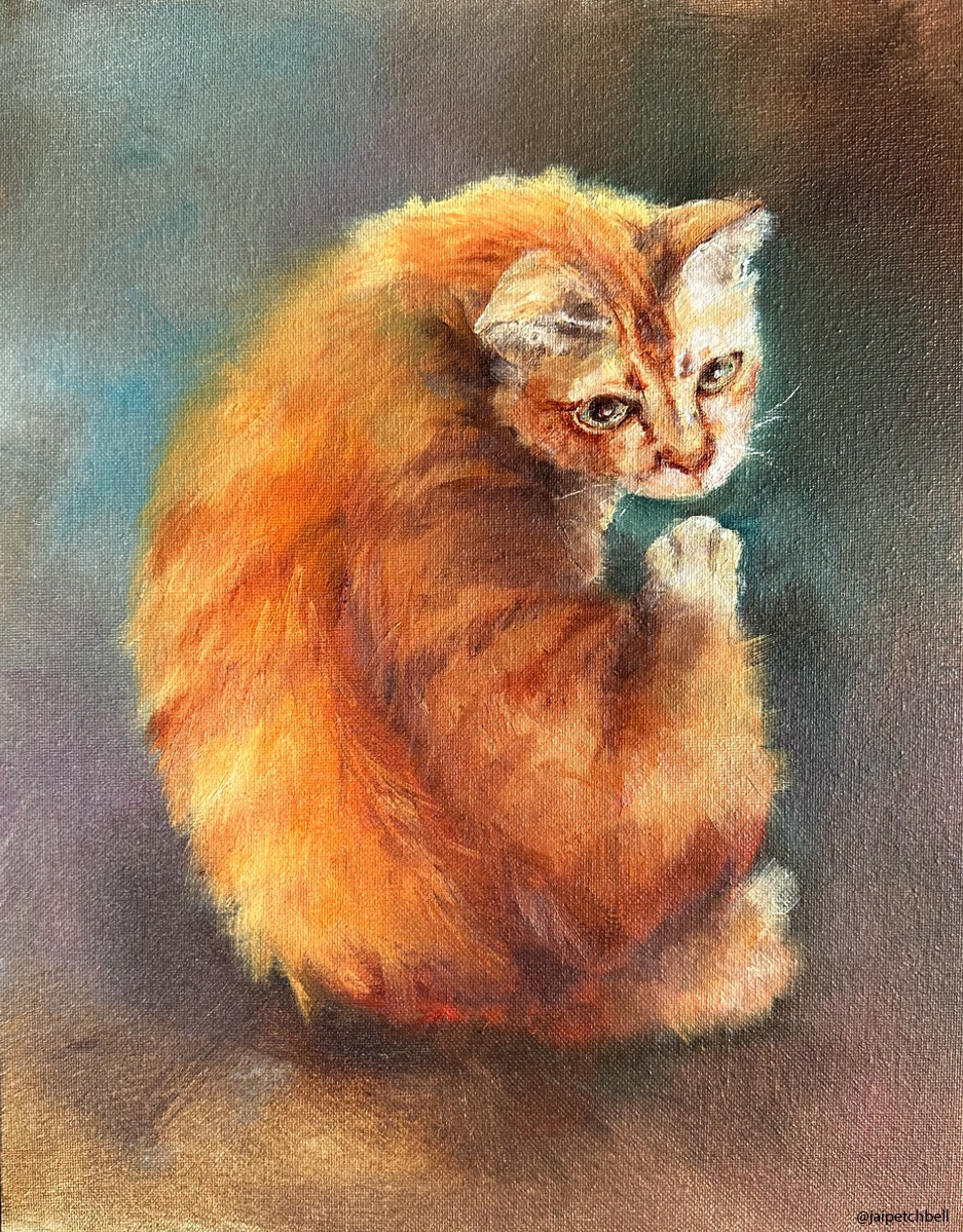 Animal painting 11"x14"