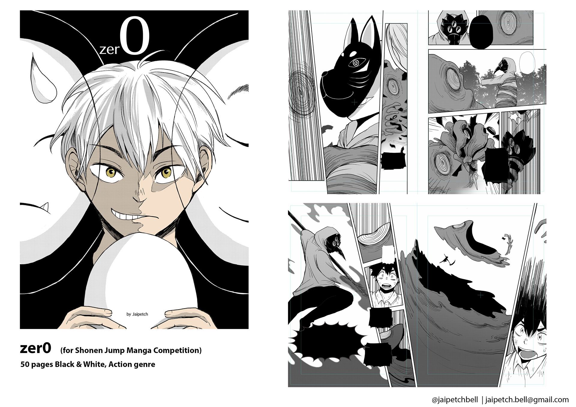 Zero - 50 pages B&W comic
