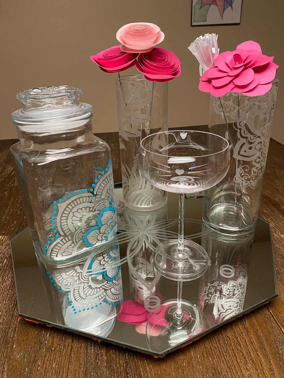 Glass etching