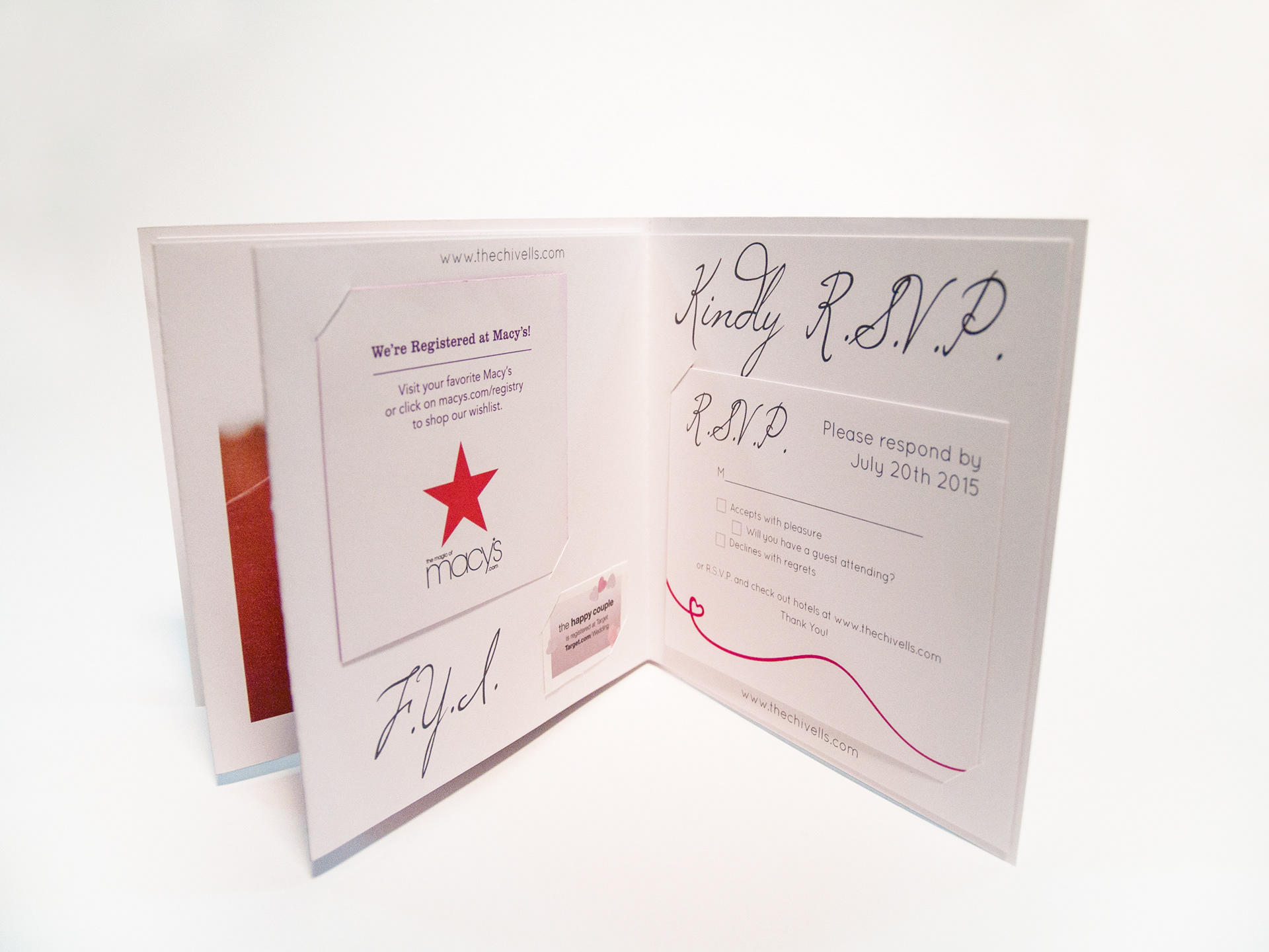 Wedding invitation booklet