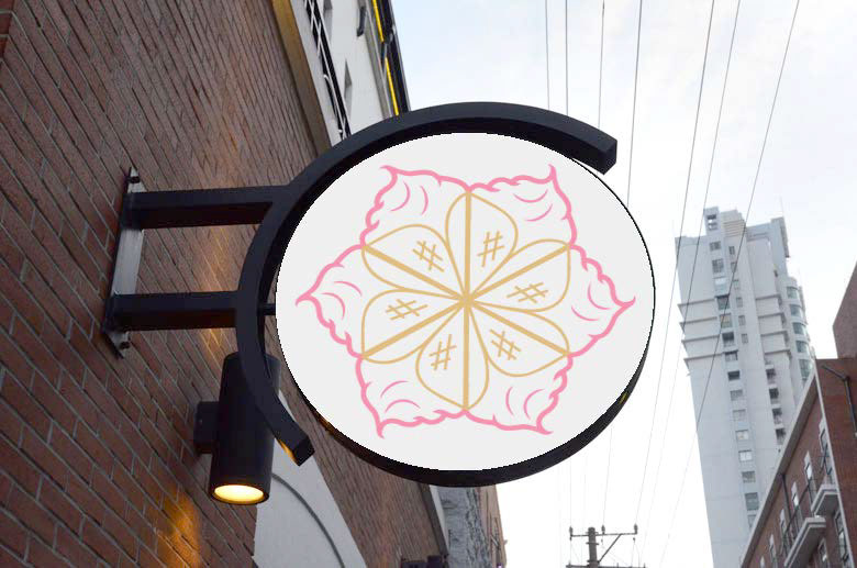Photo editing (the sign did not have a logo on it)