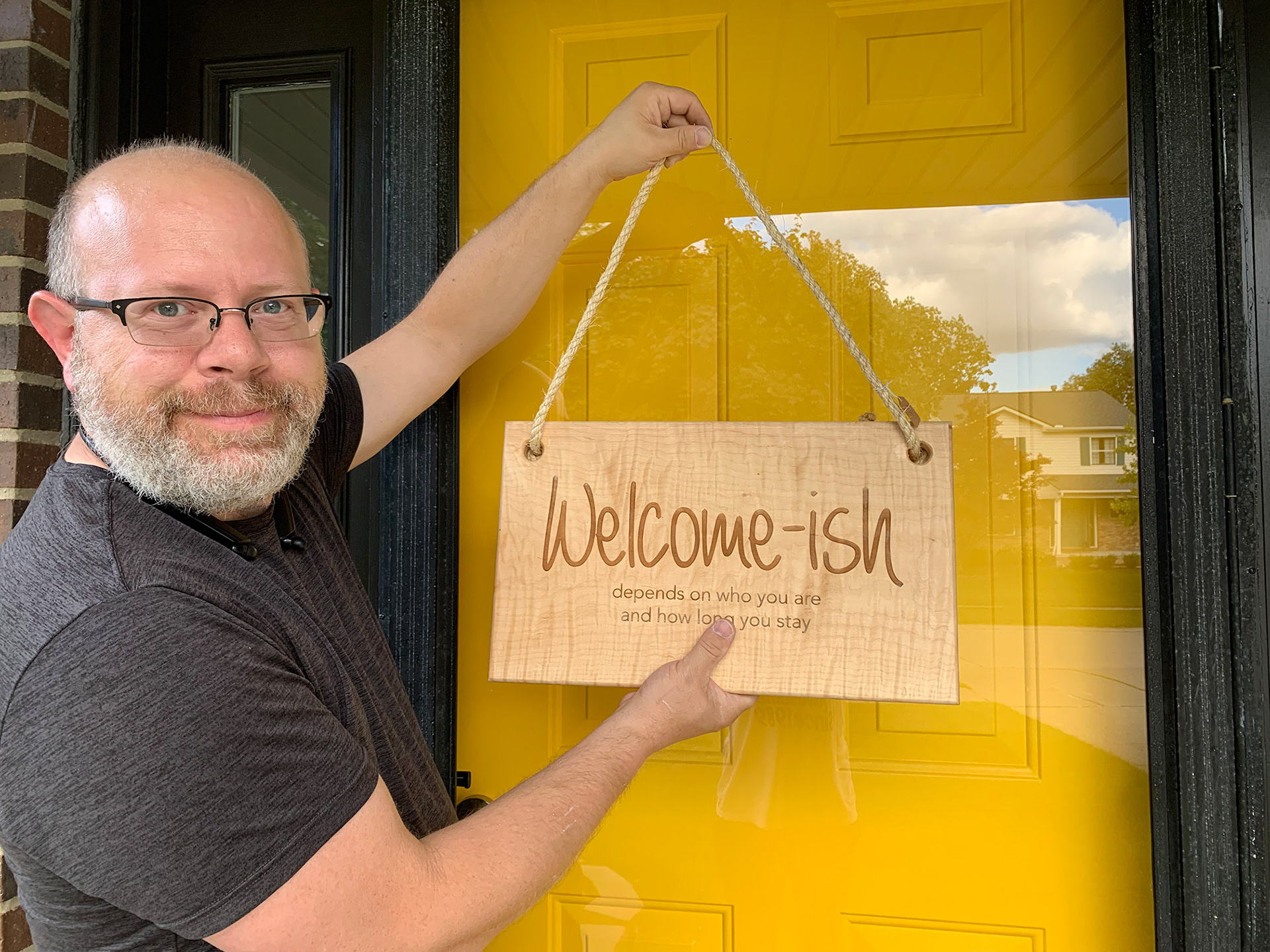 Ambrosia Maple Door Sign, it’s saying what we are all thinking!
