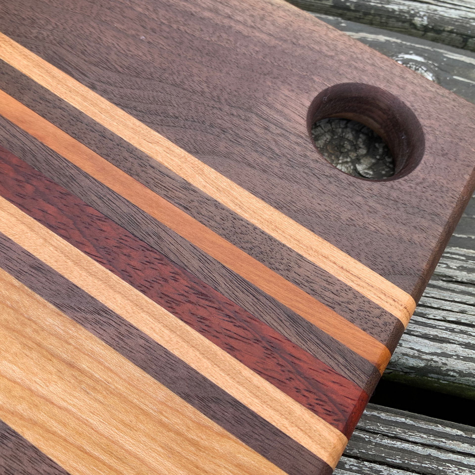 Small Cutting Board with Thumb Hole