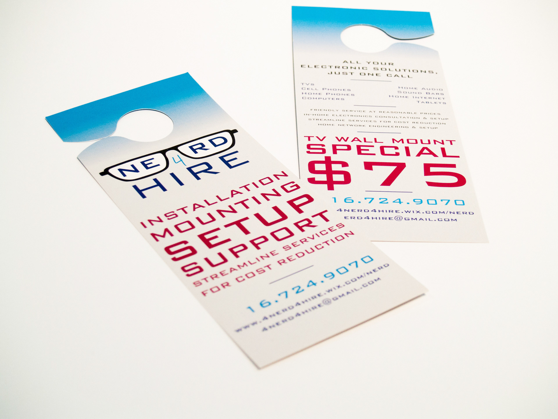 Door hanger design