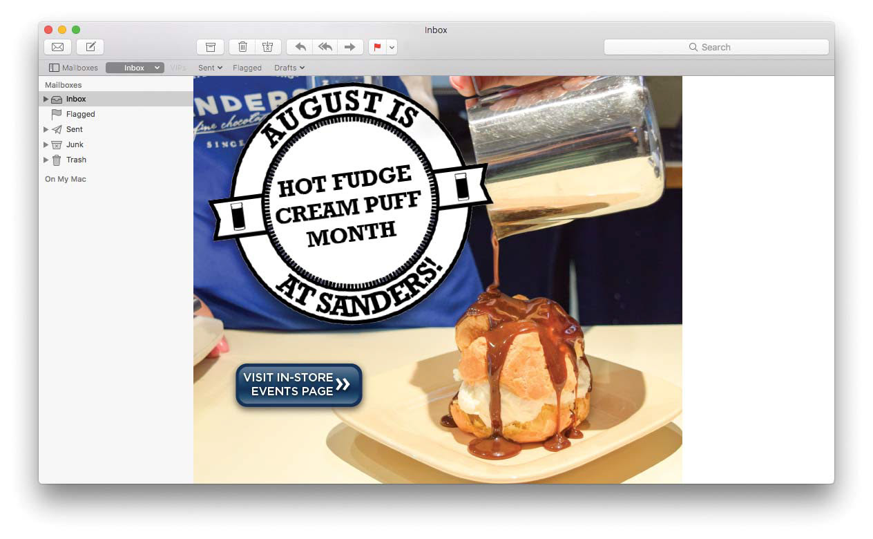Food photography, email and ad design