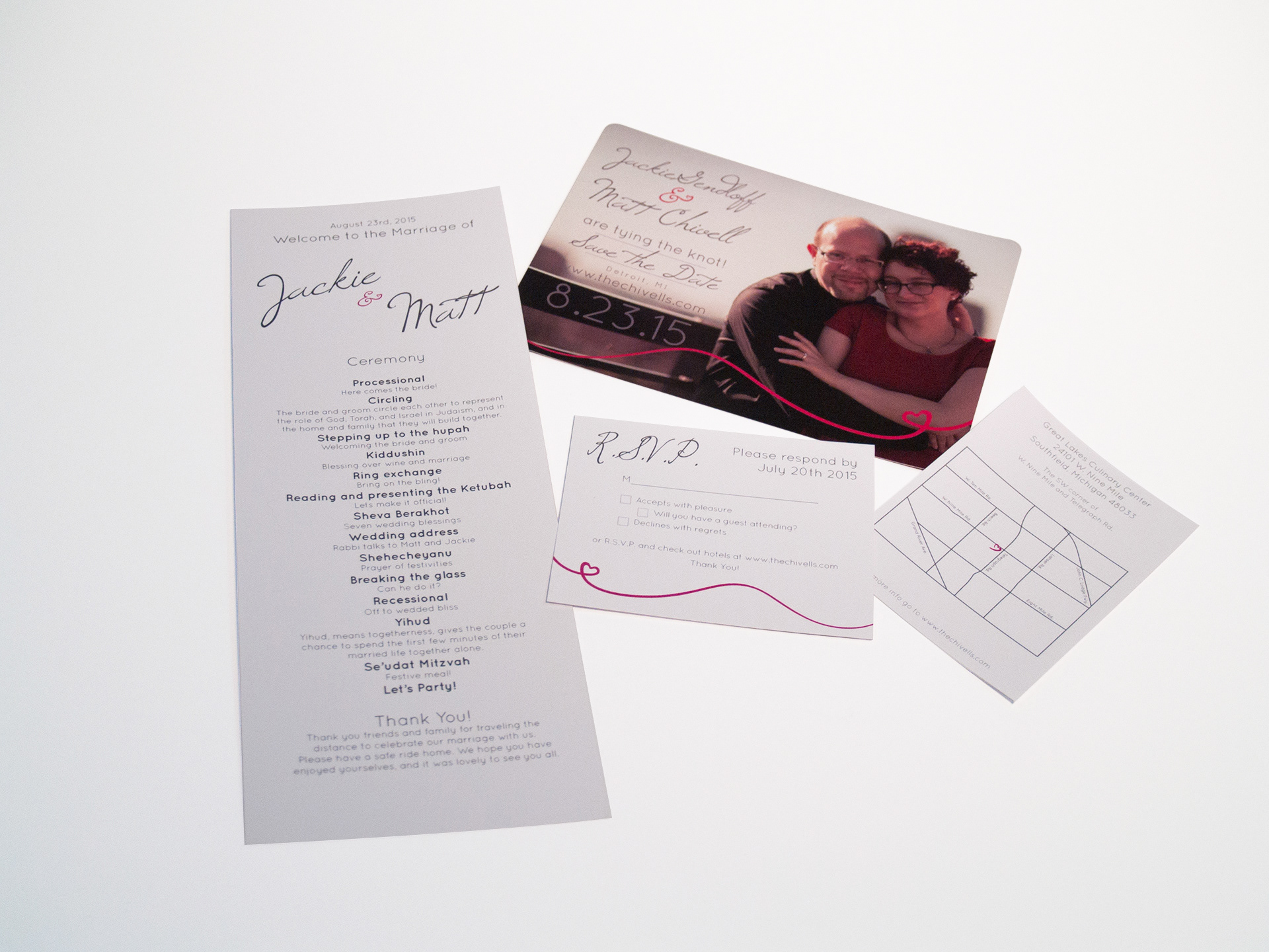 Wedding printed material design