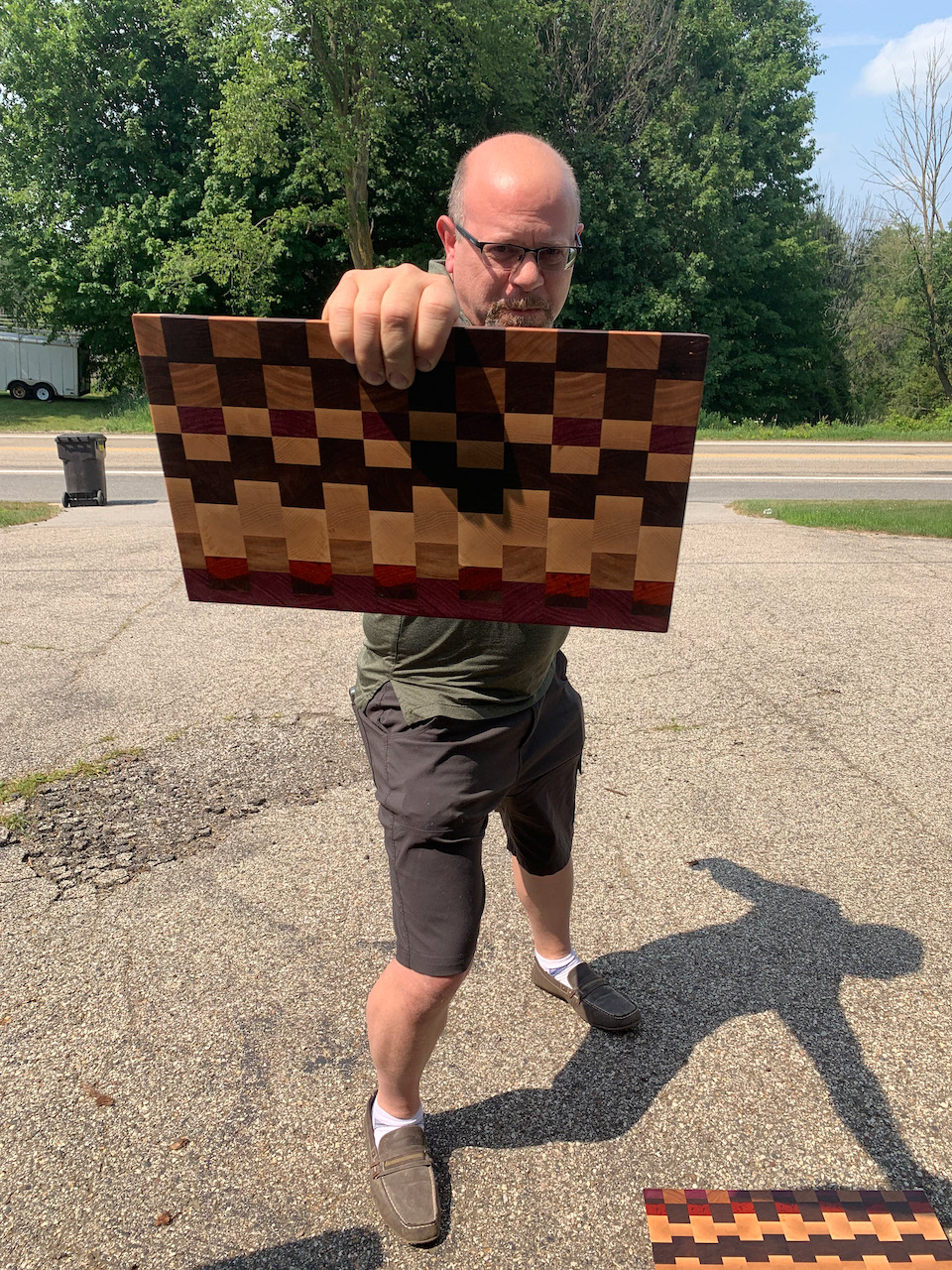 Large Quilted Edge-Grain Cutting Board