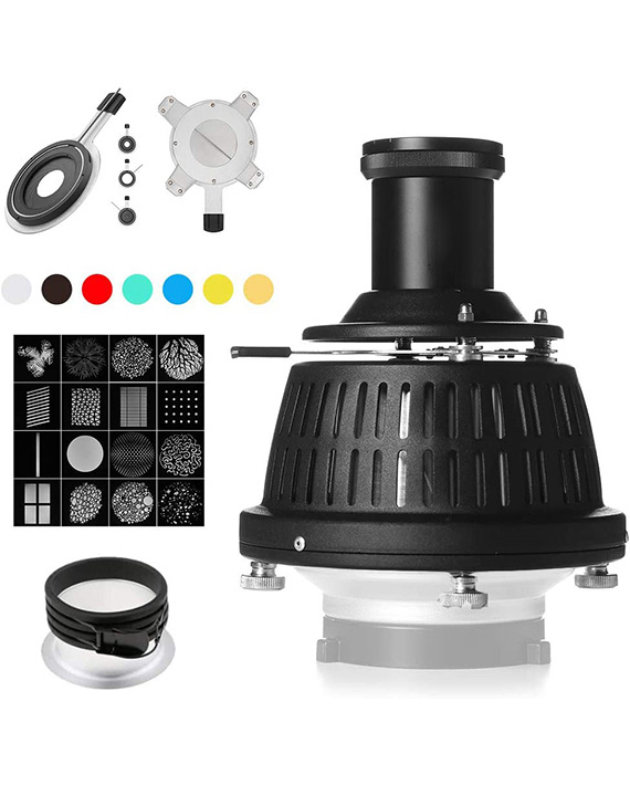 Proyector fresnel gobos. 15€
