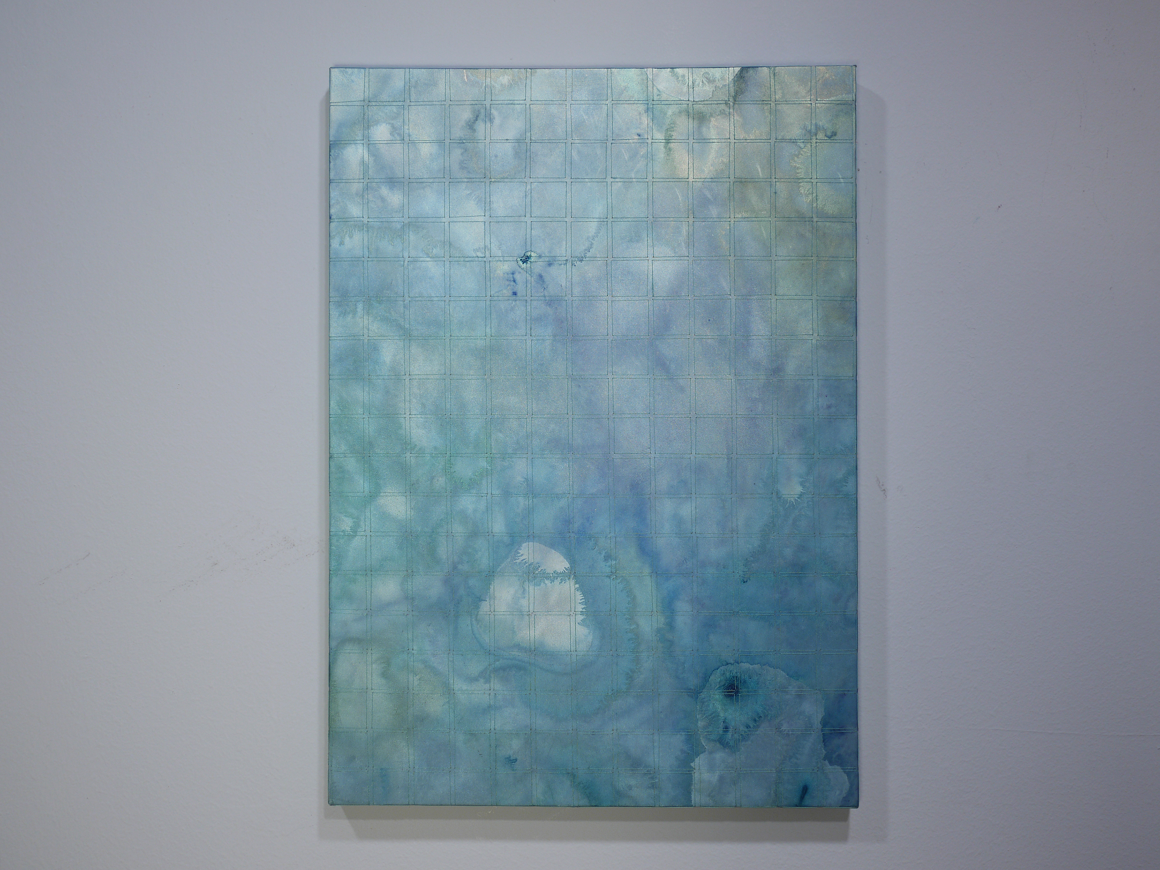 Flash B | acrylic, thread on reflective fabric | 40.7x29cm | 2016