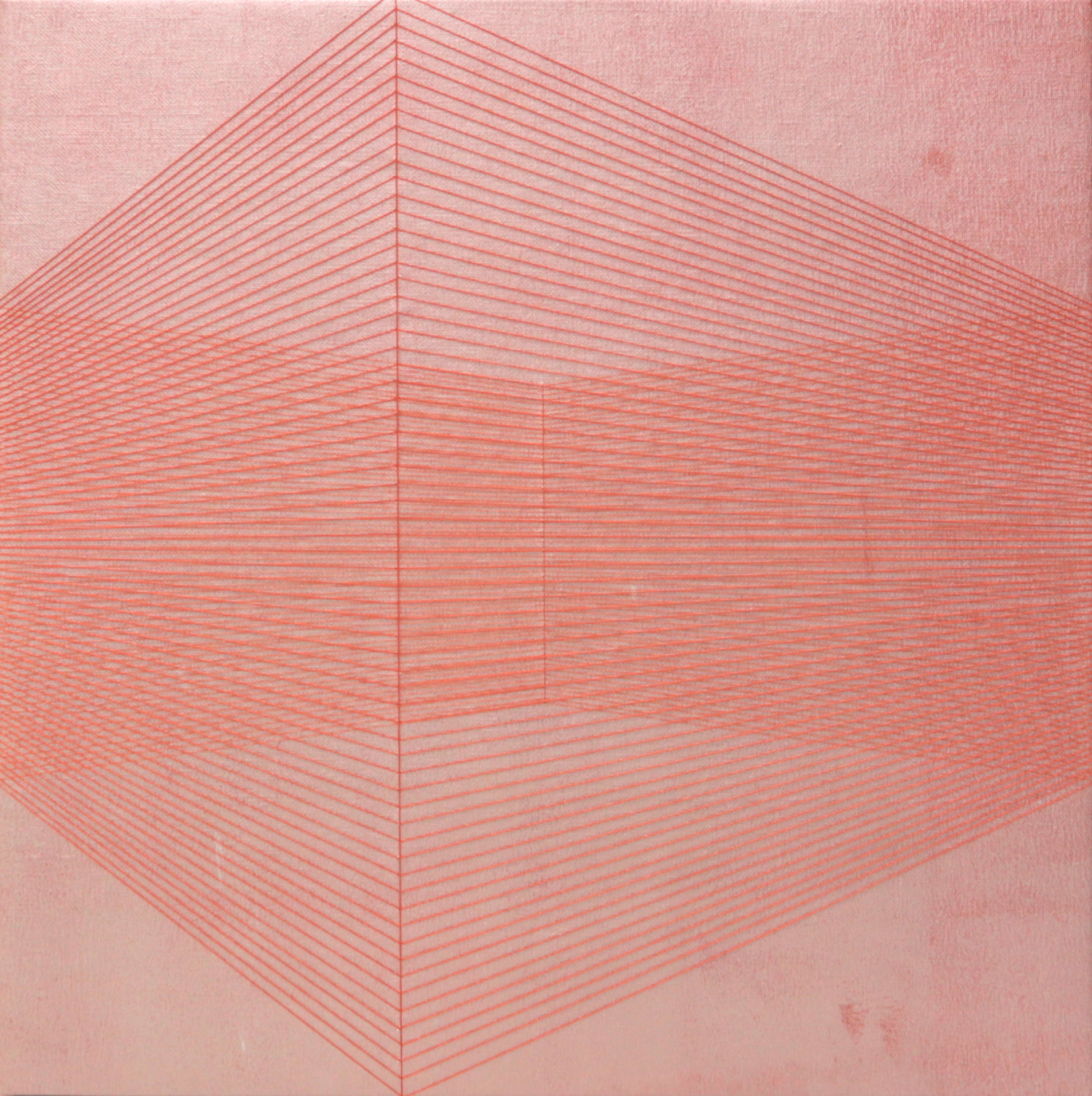 실, 선 프로젝트 | 45.5x45.5cm | Thread on acrylic | 2022