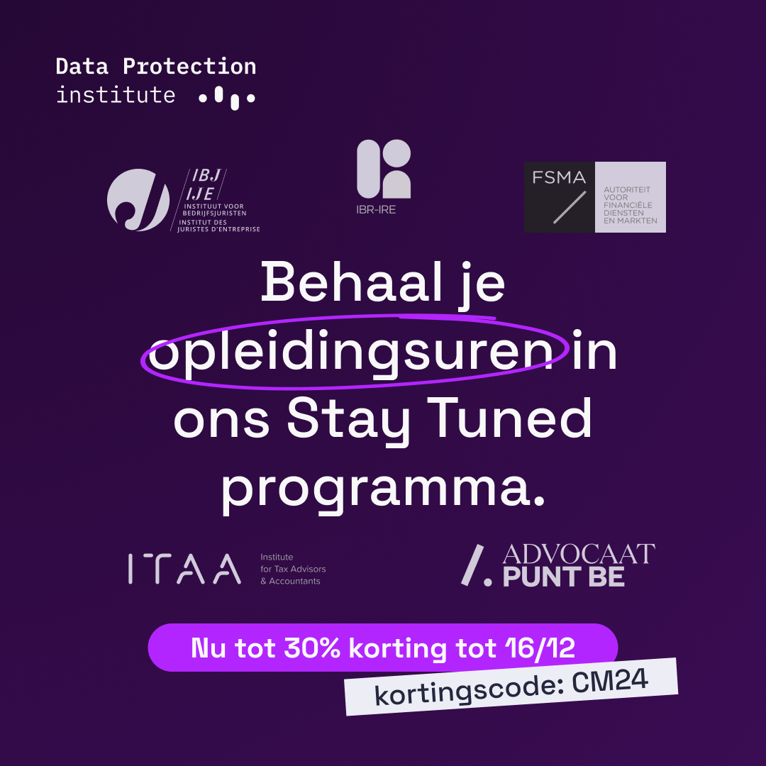 Data Protection Institute - Stay tuned programma