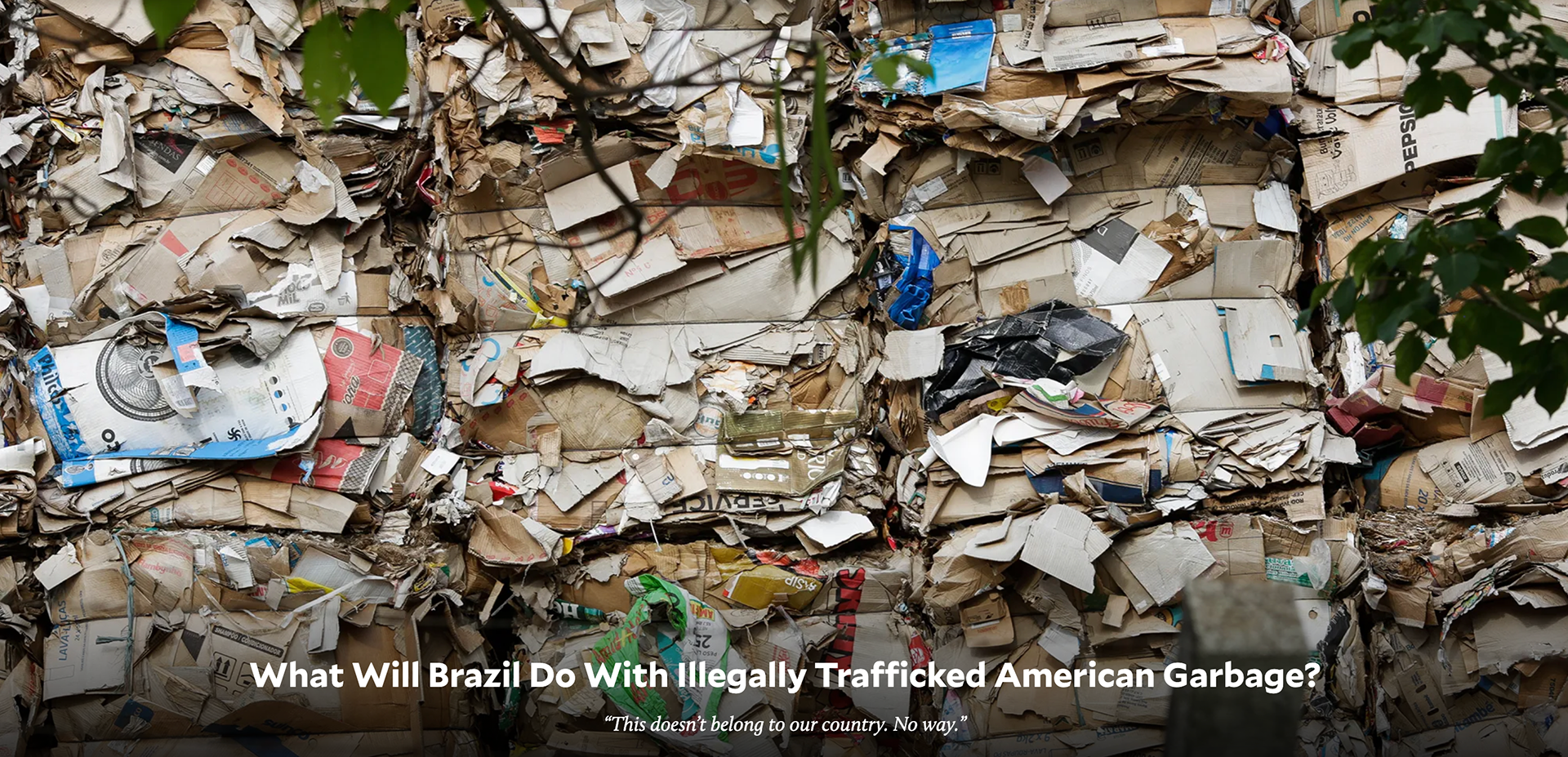 Brazill Illegaly Trafficked American Spoil