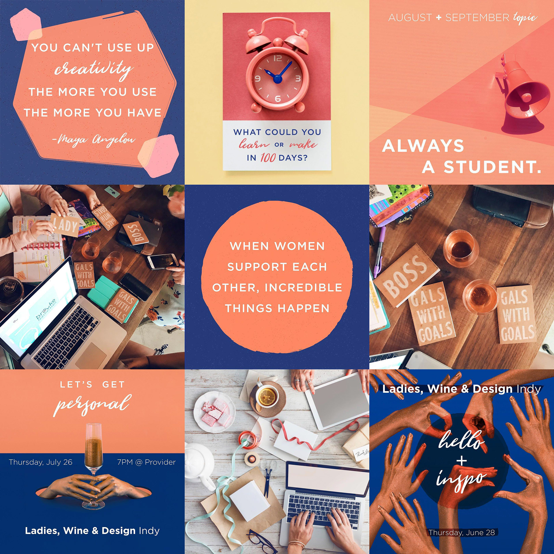 Instagram posts: Adobe Illustrator & Photoshop