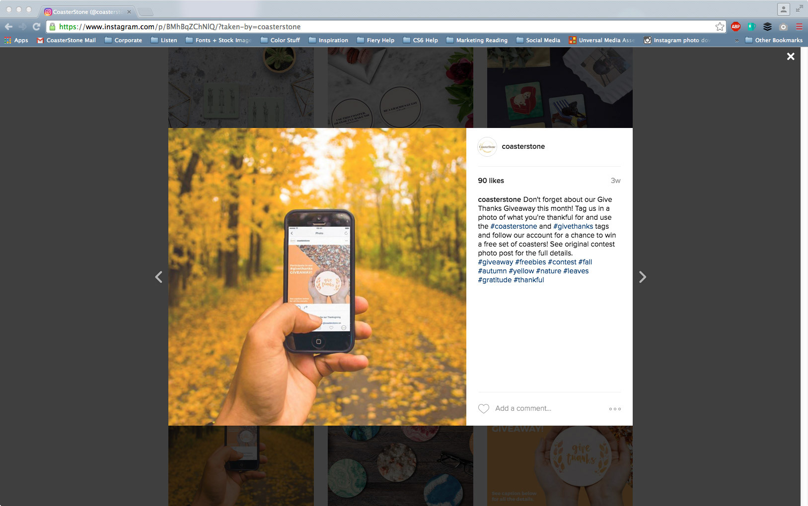 Thanksgiving social media campaign