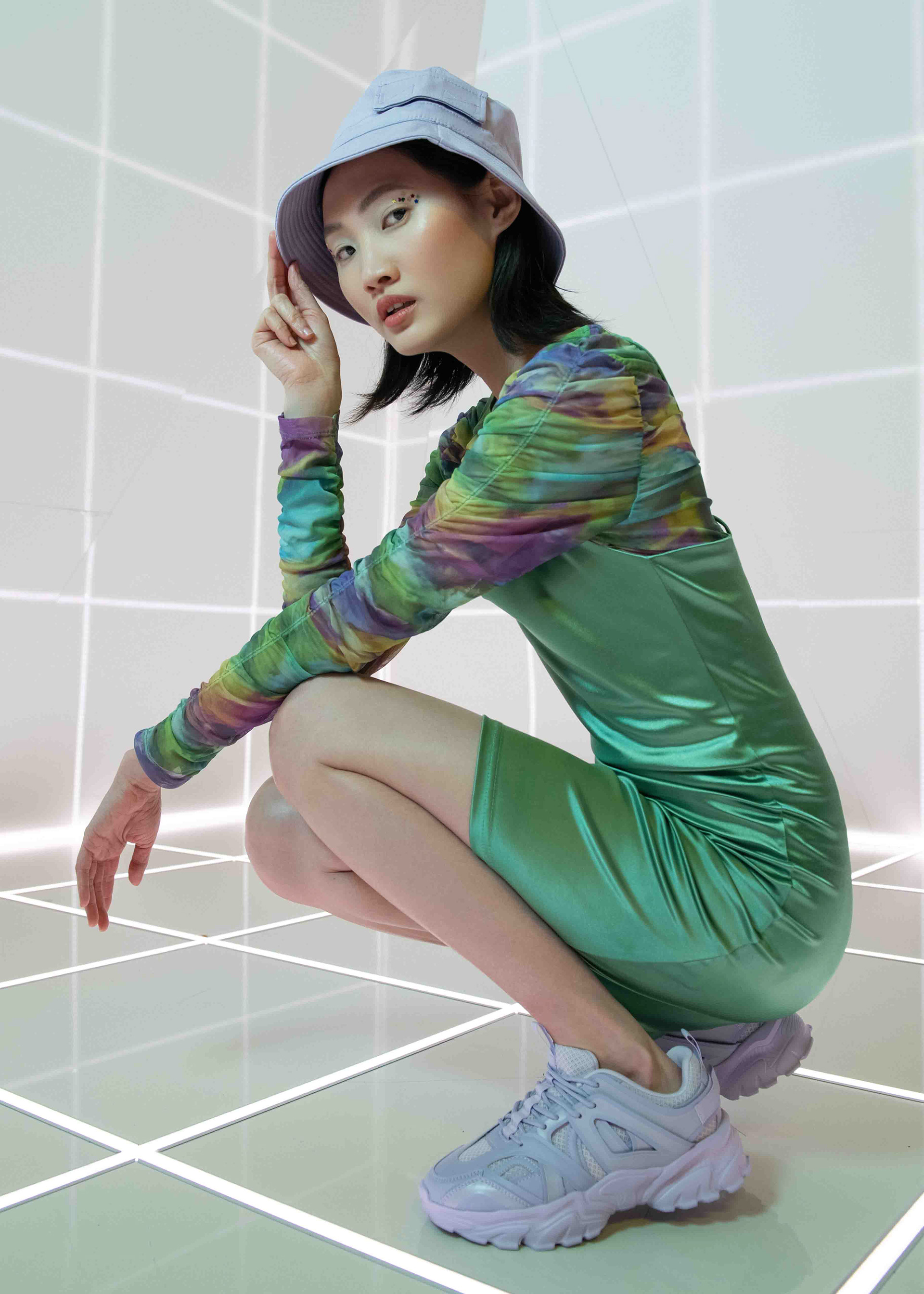 90's Style Shoot, Photographer: Elisabeth Aronis,  Styling: @elena.may.styling Hair & Makeup: @tathairandmakeup Model: @priscilla_tw Agency: @fazemodels Retoucher: @retouchua Location: @wowgalleryberlin