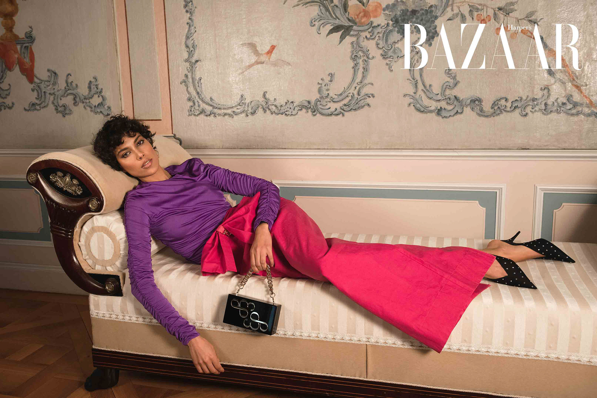 „LE CONTE DE FÉES MODERNE“ . . The modern version of a fairy tale. A strong woman in her palace, beaming with confidence, self-love and strength.  Photographer: Elisabeth Arons @elisabeth_aronis, @by_aronis for @bazaarvietnam Videographer: Emmanuel Aronis @aronisfilms Model: Nina Mendes @a.ninamendes Model Agency: @munichmodels Fashion Stylist: Manuel Miltner @manuelmiltner using Chanel, Dolce & Gabbana, Alberta Ferretti, Balenciaga, Jacquemus, Alexander McQueen, Maison Margiela, Fendi... Make-up Artist: Katerina Igonina @katerinaigoninamakeupberlin Location: Schloss Friedrichsfelde, Berlin @cafeschlossfriedrichsfelde Photo Assistant: Mikail Seker @mikailsavastano