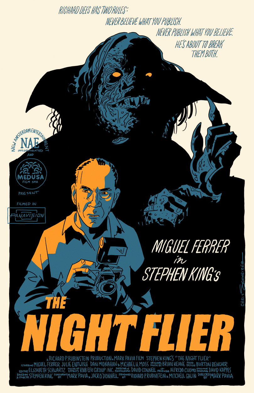 Poster for the 1997 HBO feature adaptation of Stephen King's vampire short story, starring Miguel Ferrer and a particularly excellent practical effect monster