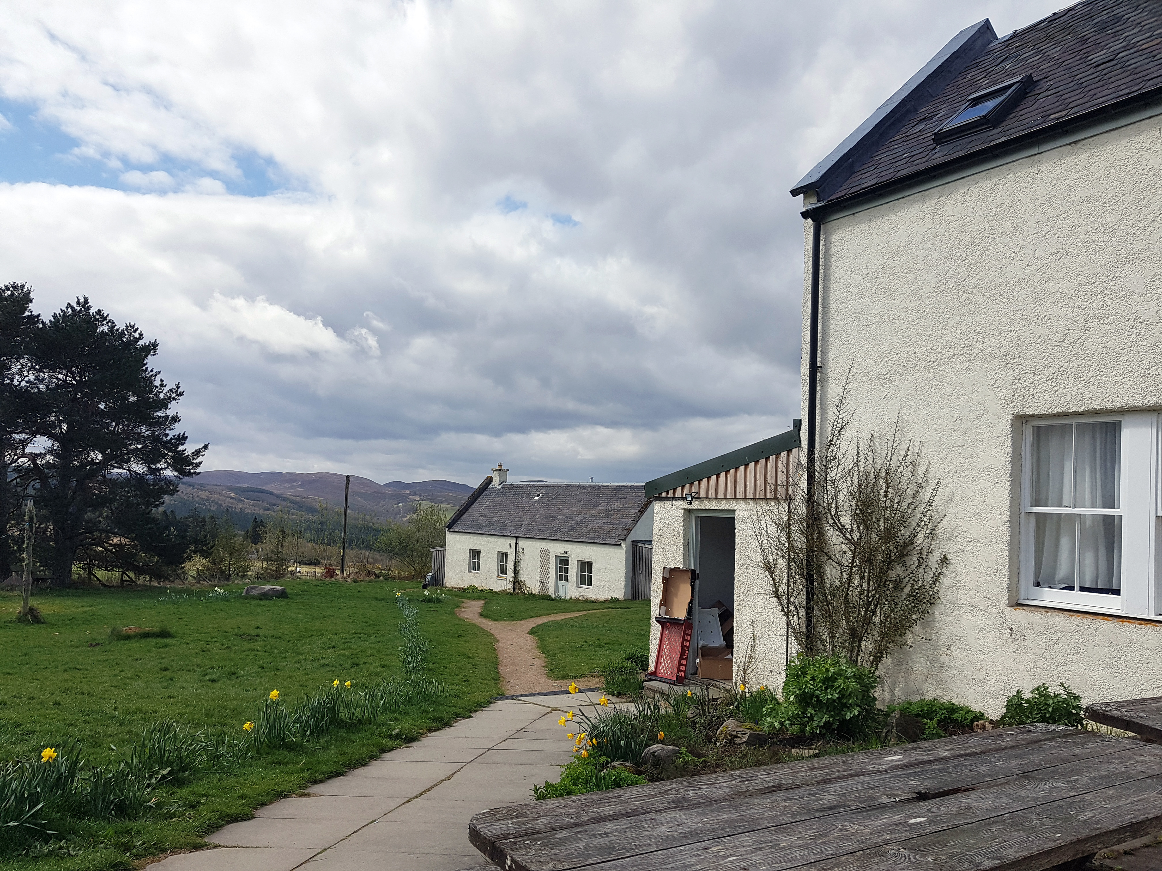 Moniack Mhor Writer's Centre Masterplan feasiblity study by Croftworks Architecture Highlands Scotland Retrofit education workplace exterior existing buildings