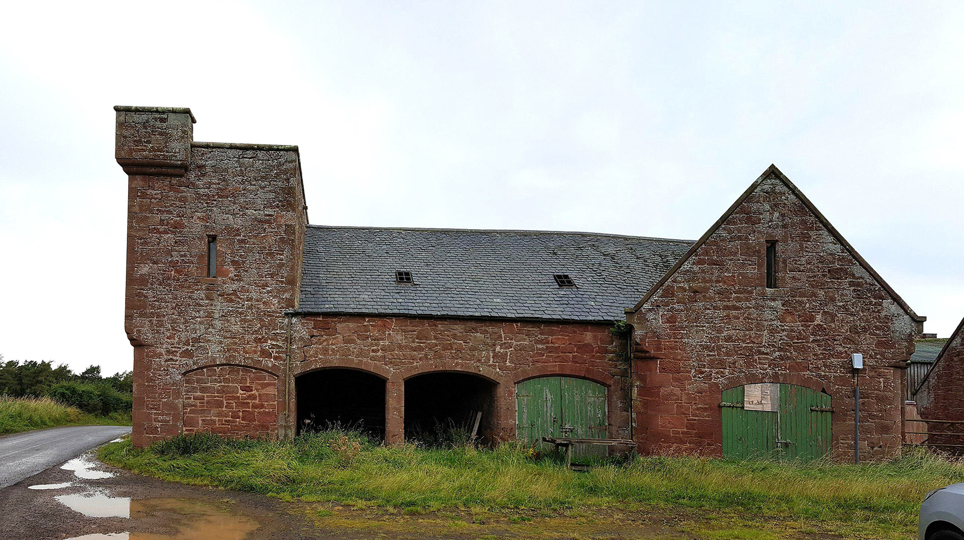 Castle Moffat Steading architecture restoration croftworks Scotland