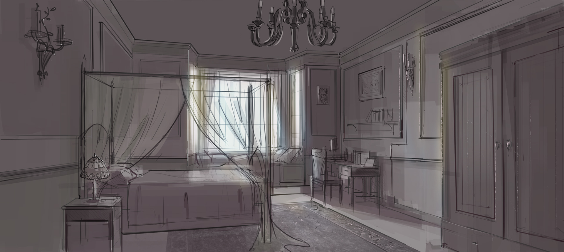 DOWN A DARK HALL (2016, RODRIGO CORTÉS) / PRODUCTION DESIGNER: VÍCTOR MOLERO